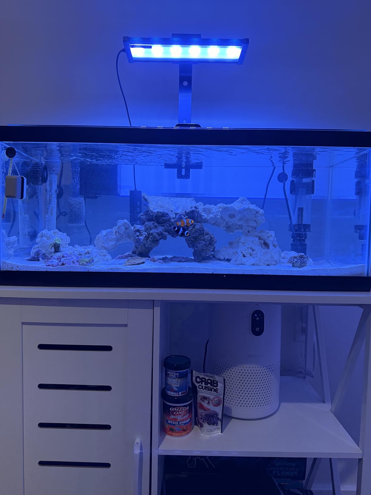 Herture 40-50 Gallon Fish Tank Stand, Aquarium Stand with Cabinet Accessories Storage, Heavy Duty Metal Frame, 40.55