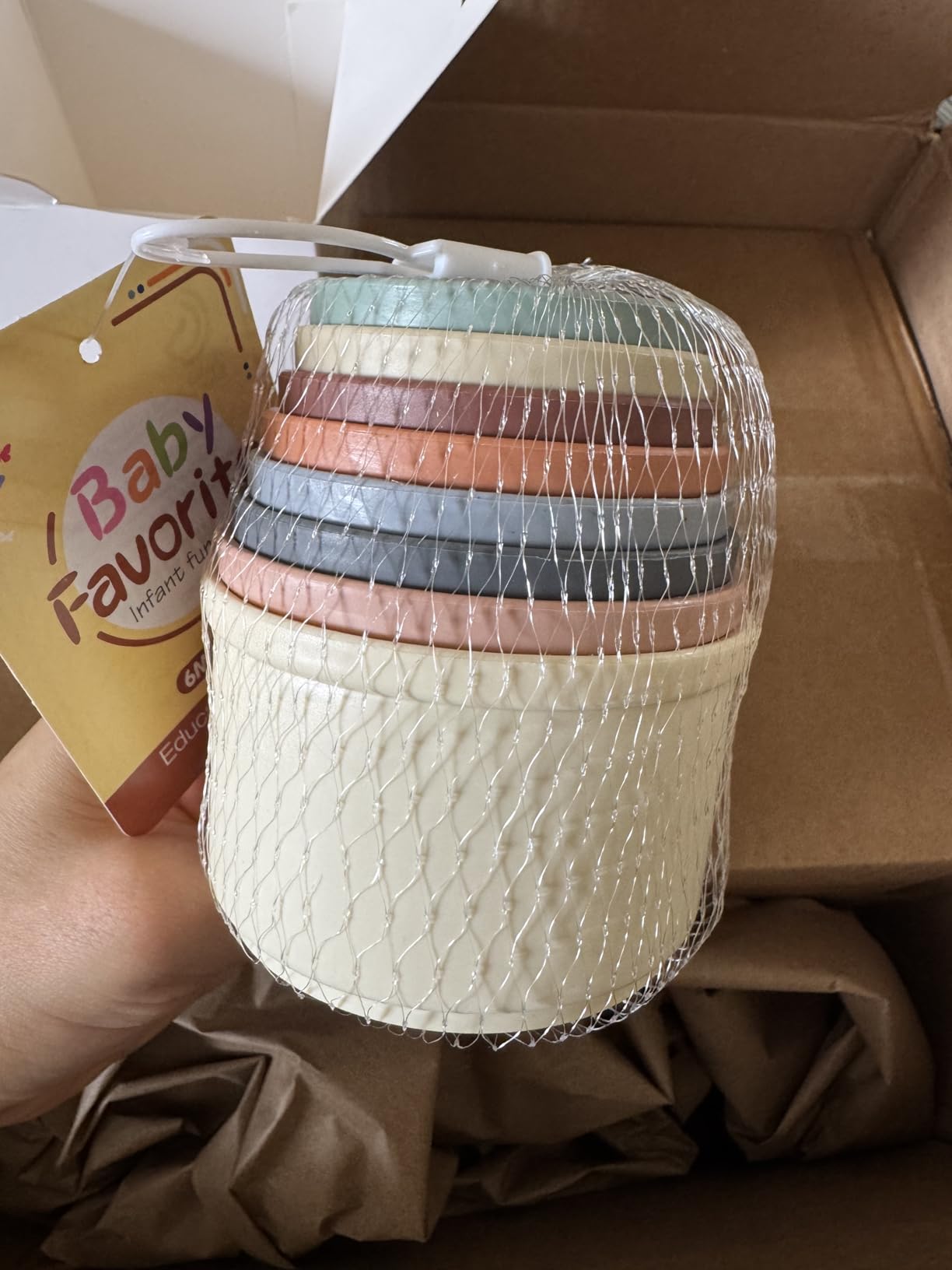 8 Pcs Stacking Cups for Rabbits, Colorful Bunny Toys for Rabbits and Small Animals, Nesting Rabbit Toys of Different Sizes, Bunny Stacking Cups for Hiding Food and Playing customer photo 2