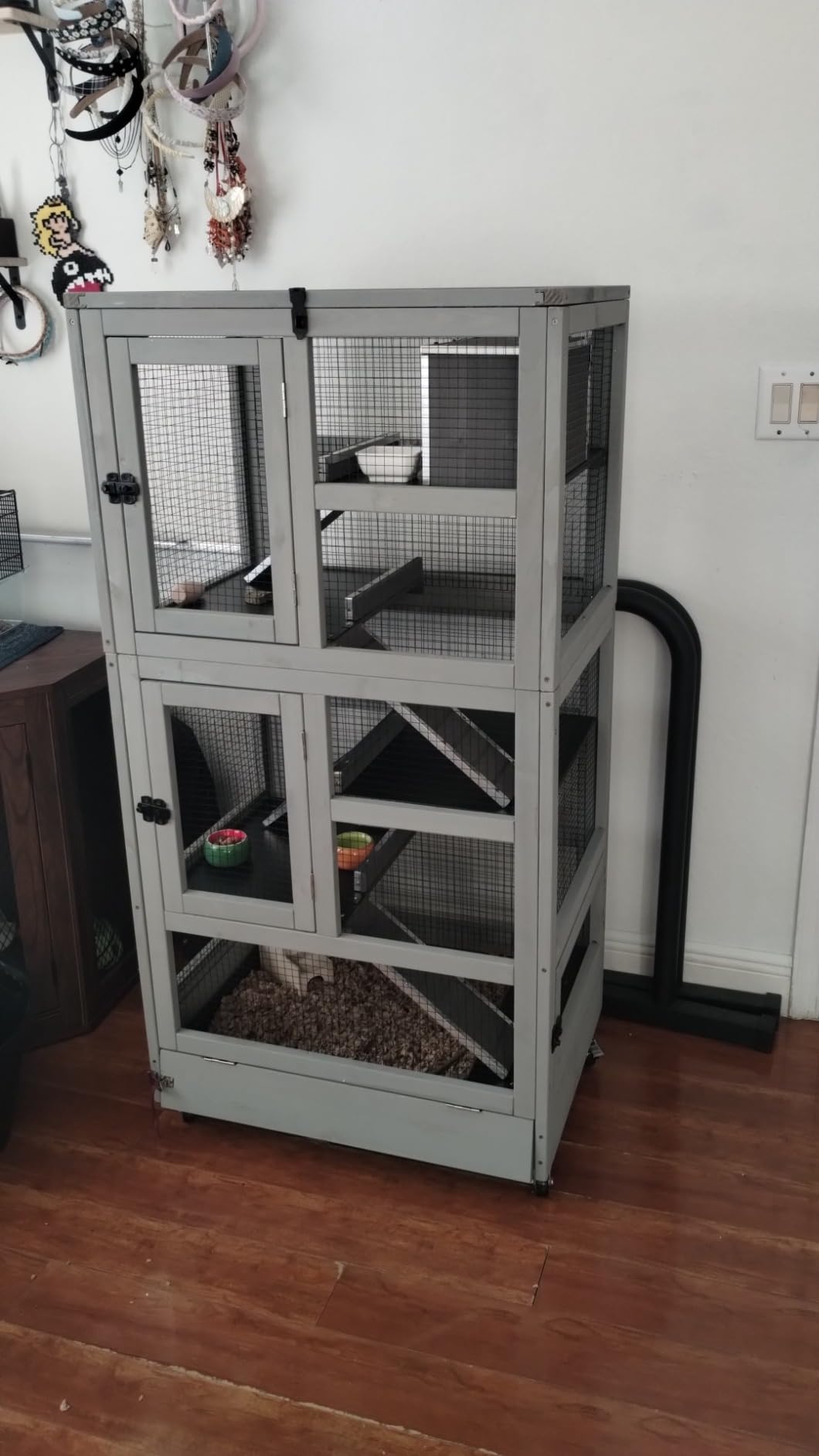 GUTINNEEN Ferret Cage Rat Cage 5 Levels Small Animal Cage for Chinchilla, Hedgehogs, Squirrel, Chameleon, Lizard, Gerbils Anti-Chewing customer photo 1
