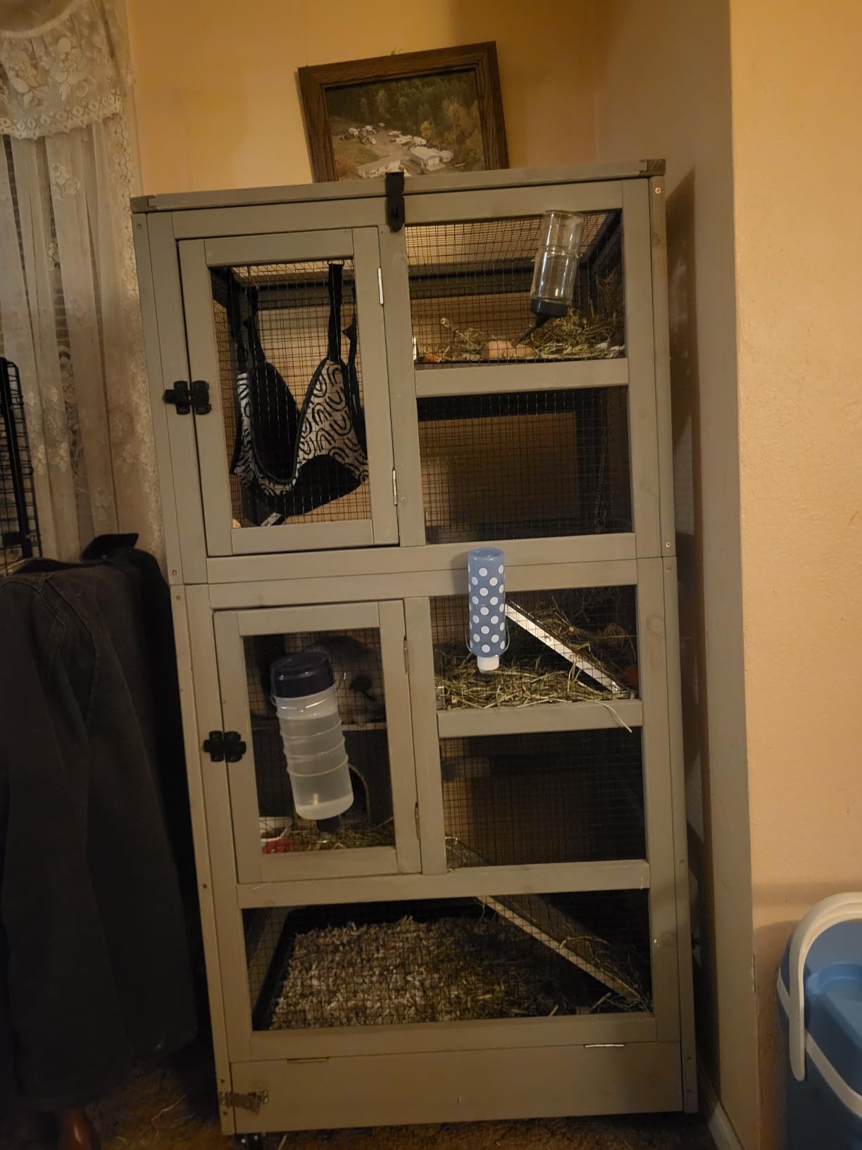 GUTINNEEN Ferret Cage Rat Cage 5 Levels Small Animal Cage for Chinchilla, Hedgehogs, Squirrel, Chameleon, Lizard, Gerbils Anti-Chewing customer photo 2