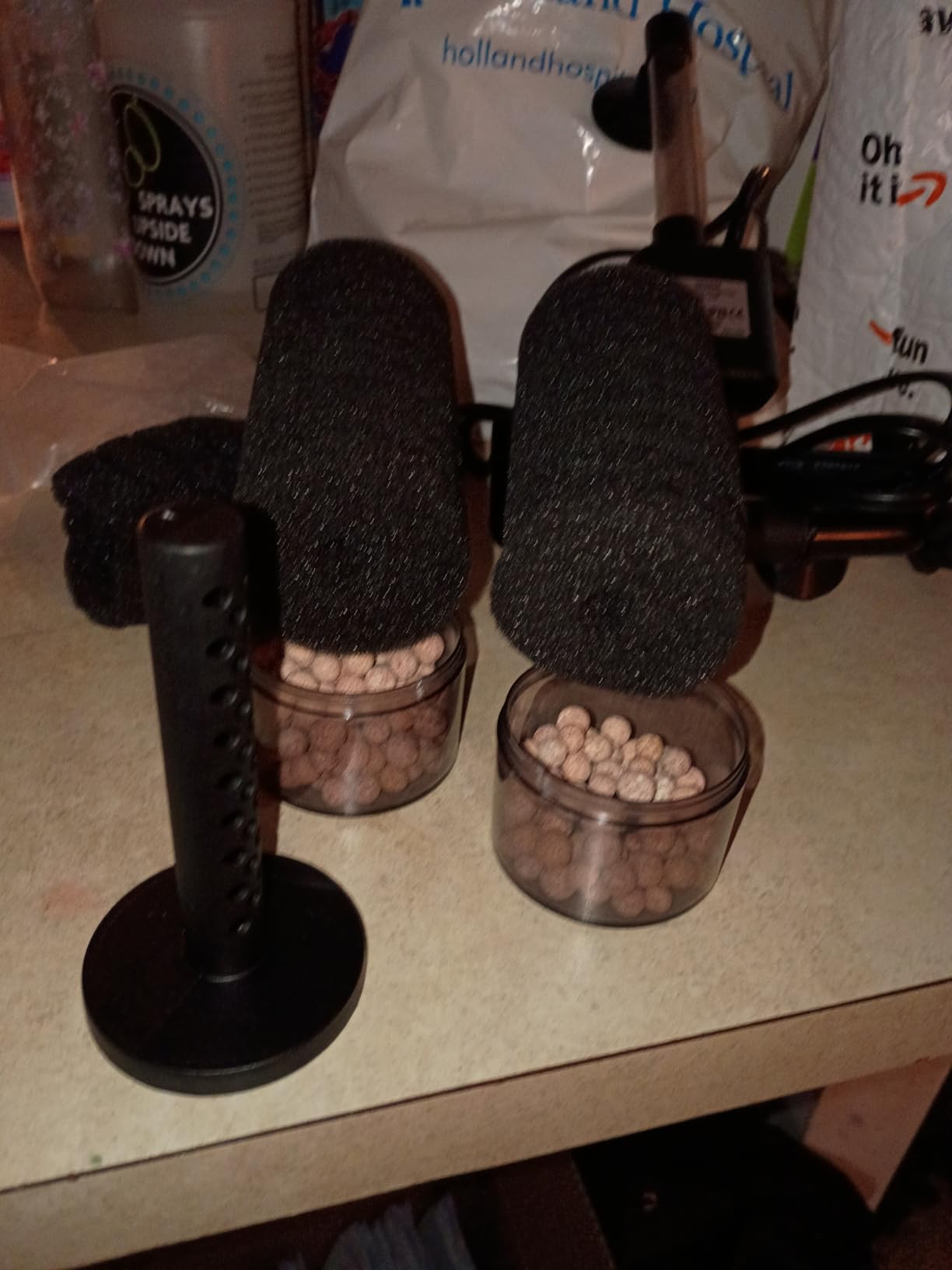 Aquarium Electric Sponge Filter with Submersible Water Pump Silence Motor for Shrimps, Bettas with Bio Ceramic Media Balls and 2 Spare Sponge, Venturi Nozzle and Rain Mode (S for 10-20 Gal) customer photo 2