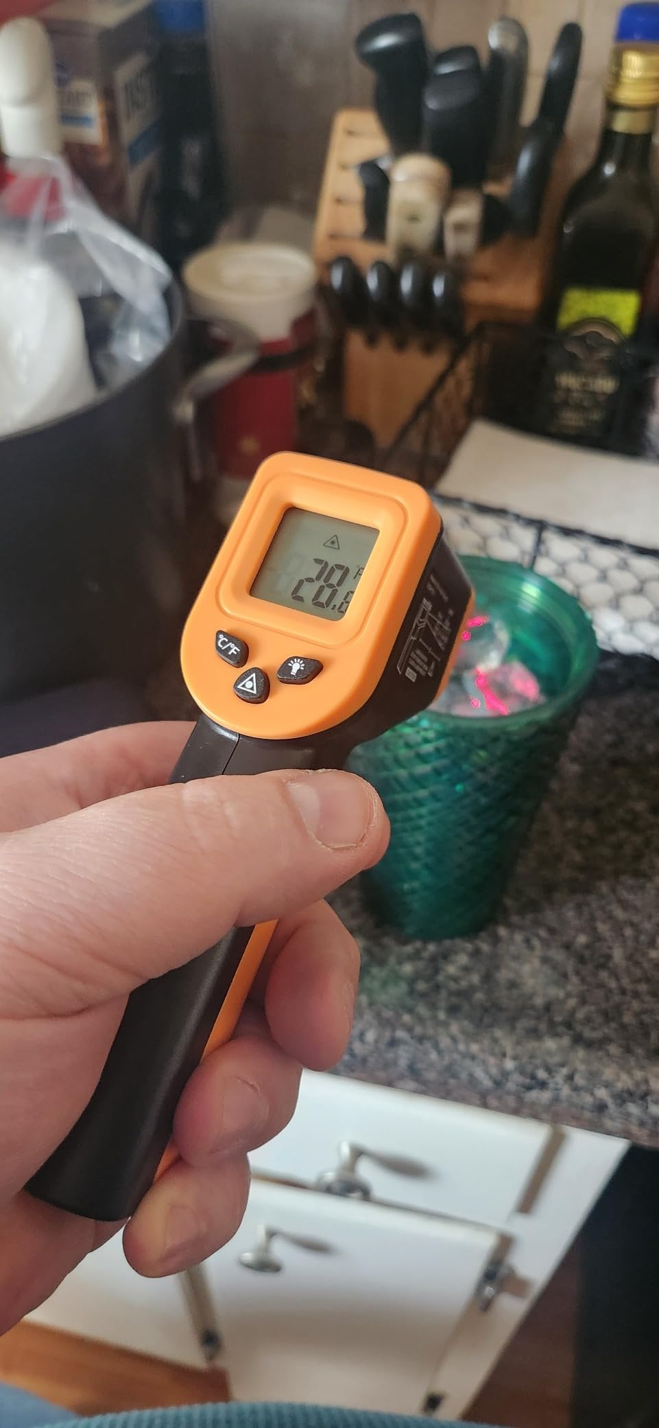OnniOne Digital Laser Thermometer Temperature Gun for Aquarium Fish Tank | -58℉~1022℉ Infrared IR Thermometer for Gecko Spider Lizard Reptile Thermometer, Forest Terrarium Accessories Gift customer photo 1