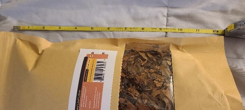 Mulched Leaf Litter for Reptiles, Isopods Live & Snails, Isopod Substrate, Terrarium Bedding, Organic Leaves from Natural Woodlands, 12-Ounce Pack customer photo 1