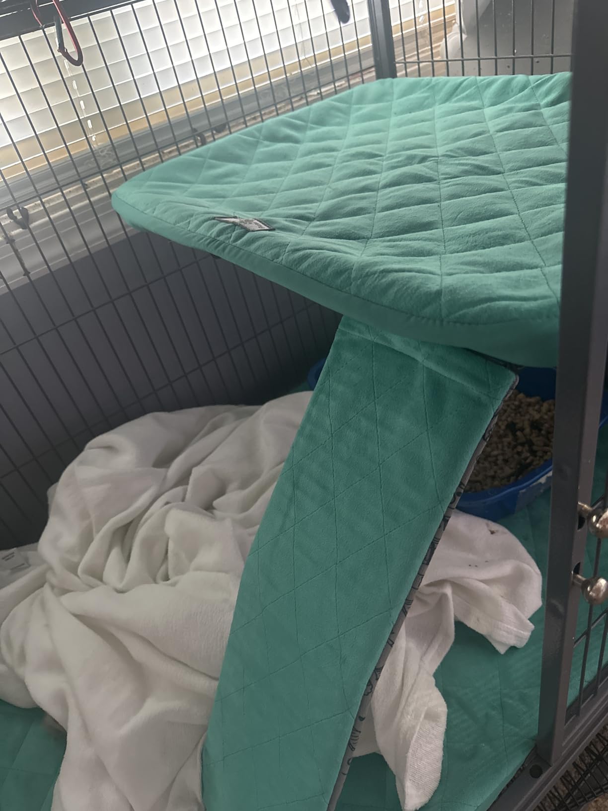 Paw Inspired Fitted Fleece Liner Set for Critter Nation 2-Story Cage, Gray | Double Unit Combo Pack for Ferret Nation/Critter Nation Cage, For Ferrets, Rats, Chinchillas, Hedgehogs, Small Animals, Pets customer photo 1