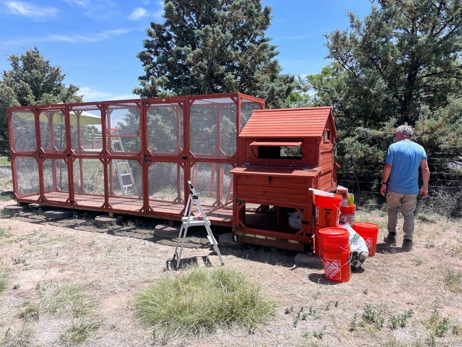 Automatic Chicken Coop Door Solar Powered with Timer & Light Sensor | Automatic Chicken Door with LCD Display, Solar Chicken Coop Door with Remote Control, Anti-Pinch Function & Made of Al-Alloy customer photo 1