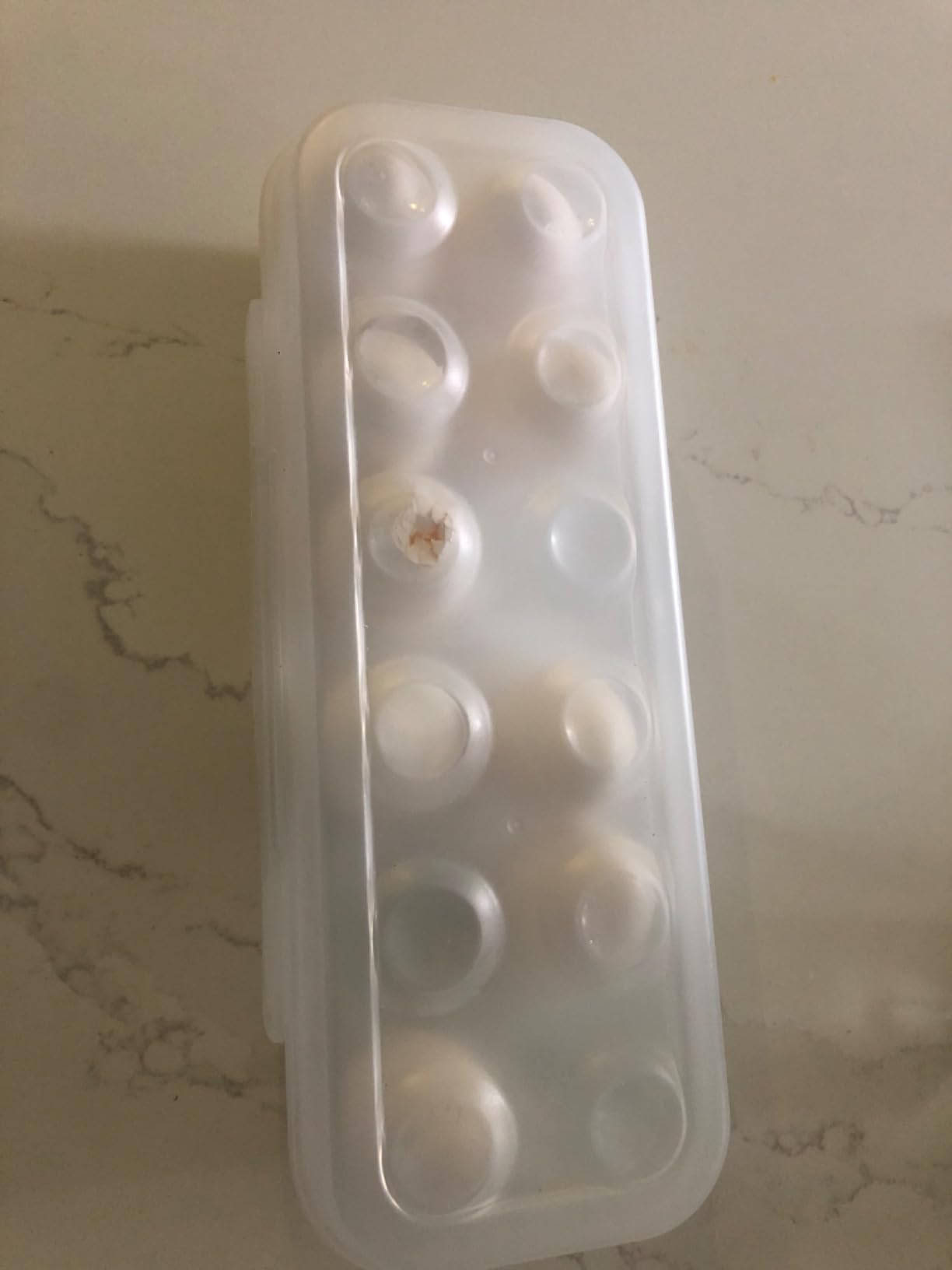 Egg Holder for Fridge, Egg Organizer for Refrigerator, Portable Egg Tray with Lid, Stackable Egg Storage with Safety Buckle (1) customer photo 2
