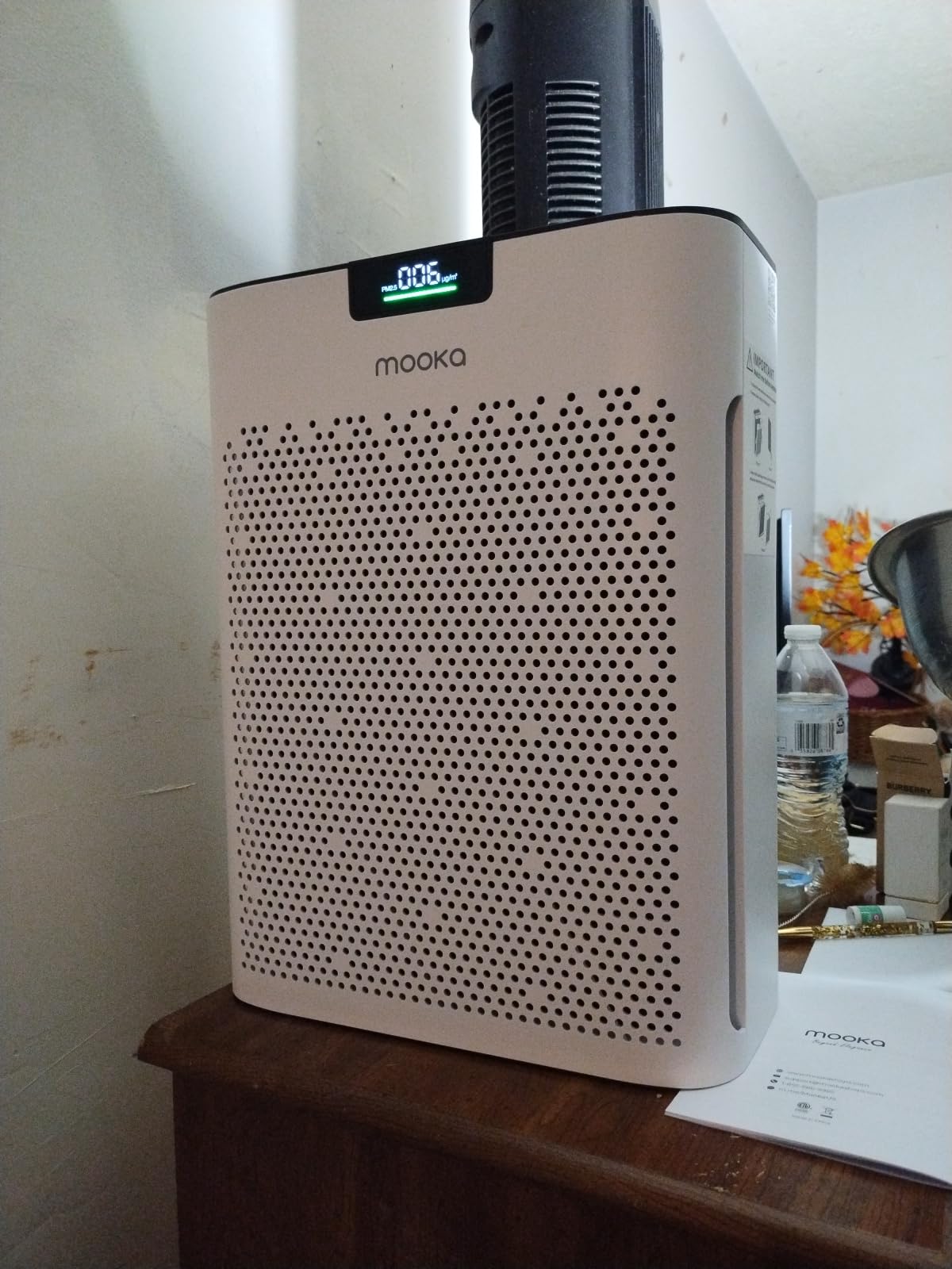 MOOKA Air Purifier for Home Bedroom Large Room 2200 Ft², HEPA Filter, White customer photo 1