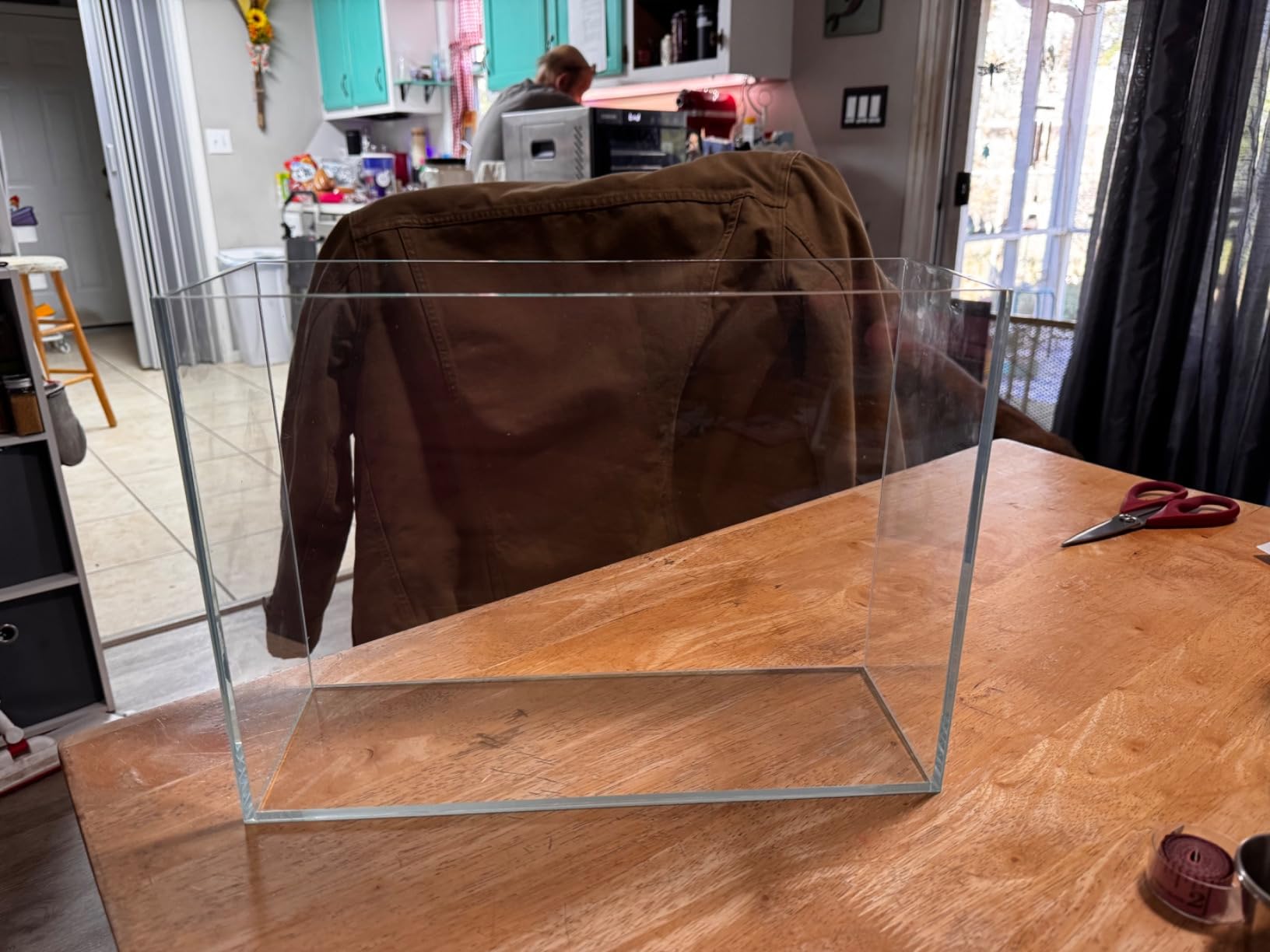 16 Gallon Rimless Aquarium, Ultra Clear Low Iron Cube Tank | 6mm low iron glass, 15.7 x 15.7 x 15.7 in cube design for aquascaping, planted tanks, betta fish and shrimp customer photo 1