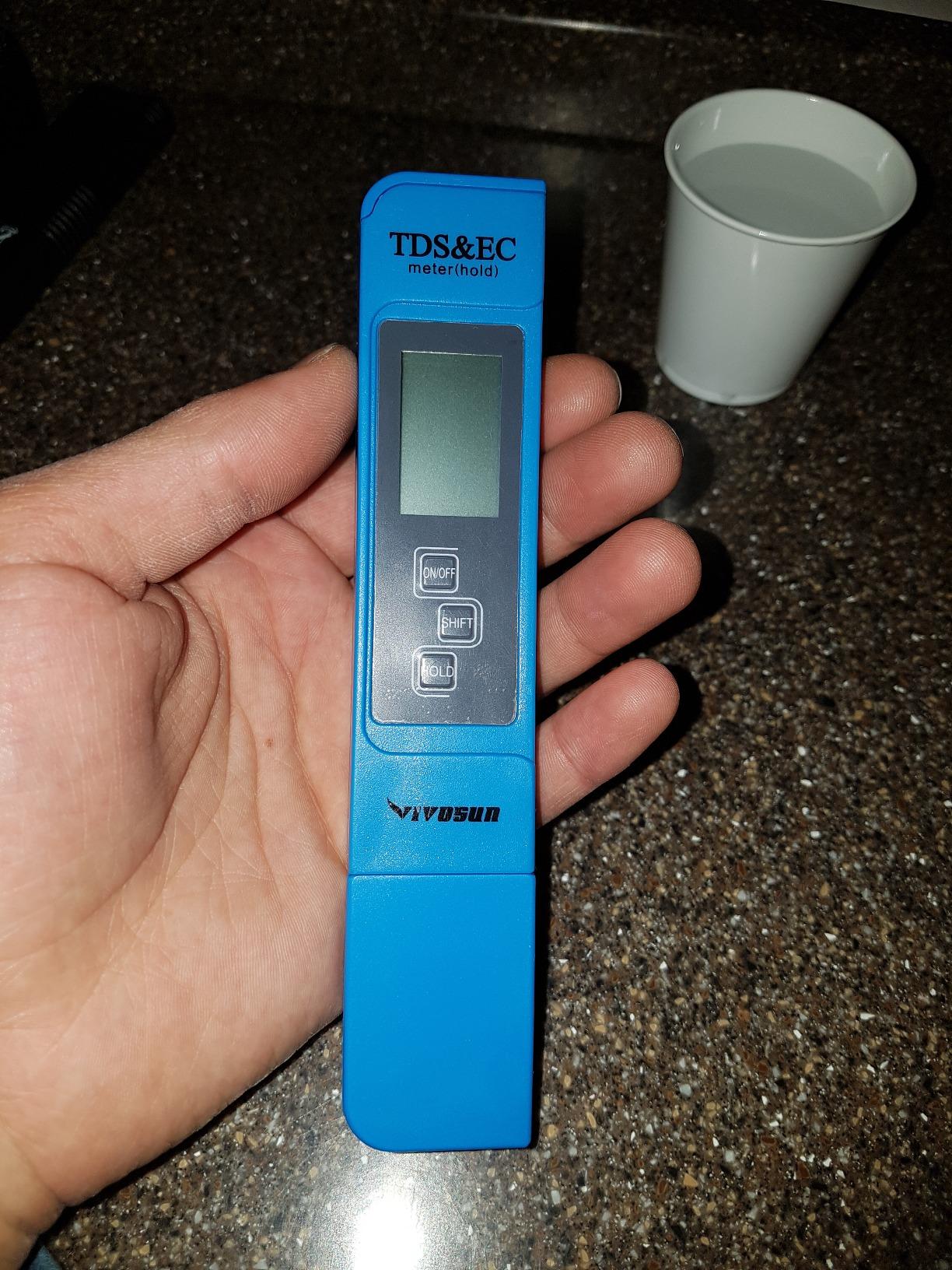 VIVOSUN TDS Meter, 3 in 1 TDS, EC & Temperature Meter, Accurate Digital Water Quality Tester for Drinking Water, Aquarium, Hydroponics, RO/DI System, Swimming Pool, White customer photo 2