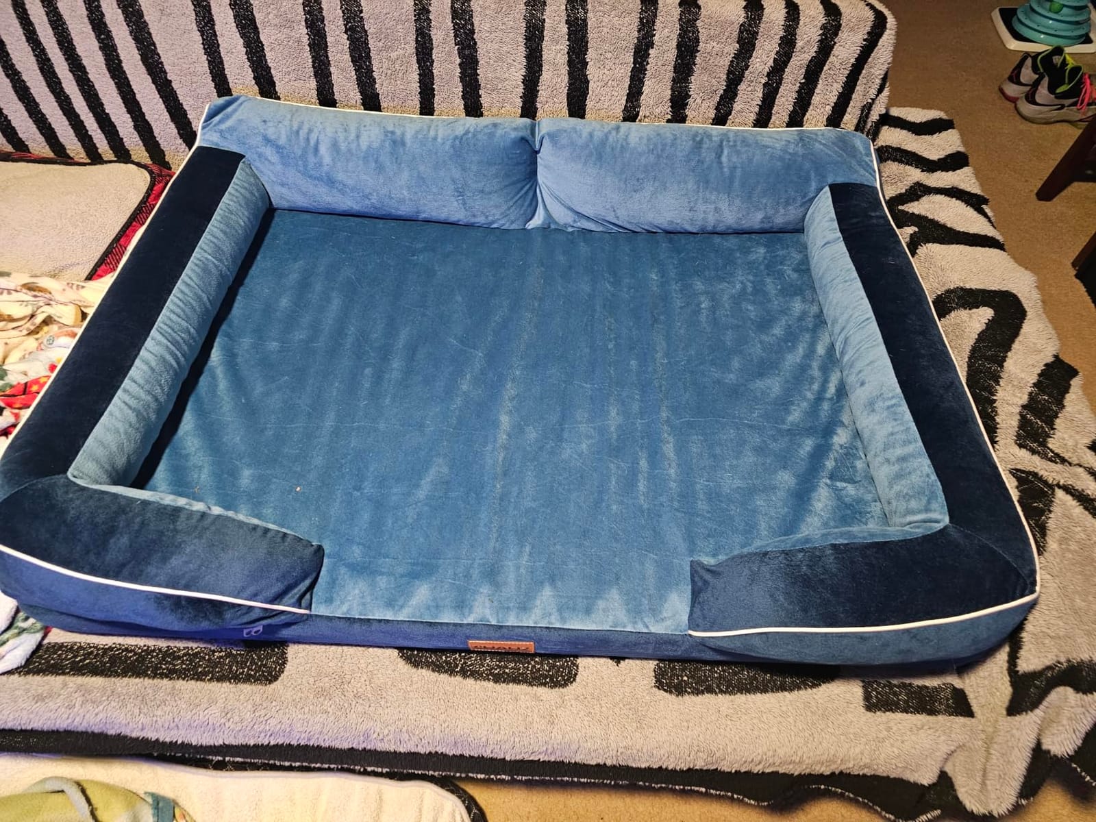 CWAWZ Dog Beds for Large Dogs, Orthopedic Dog Bed with Cooling Gel Memory Foam, Waterproof Large Pet Bed with Removable Washable Cover, 36