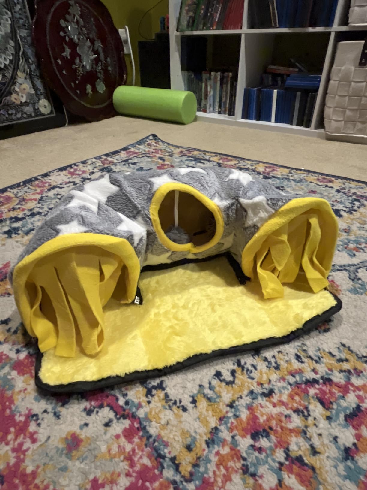 Avont Guinea Pig Tunnel, Small Animal Hideaway Tube Toy, Cozy Plush 2-In-1 Design customer photo 1