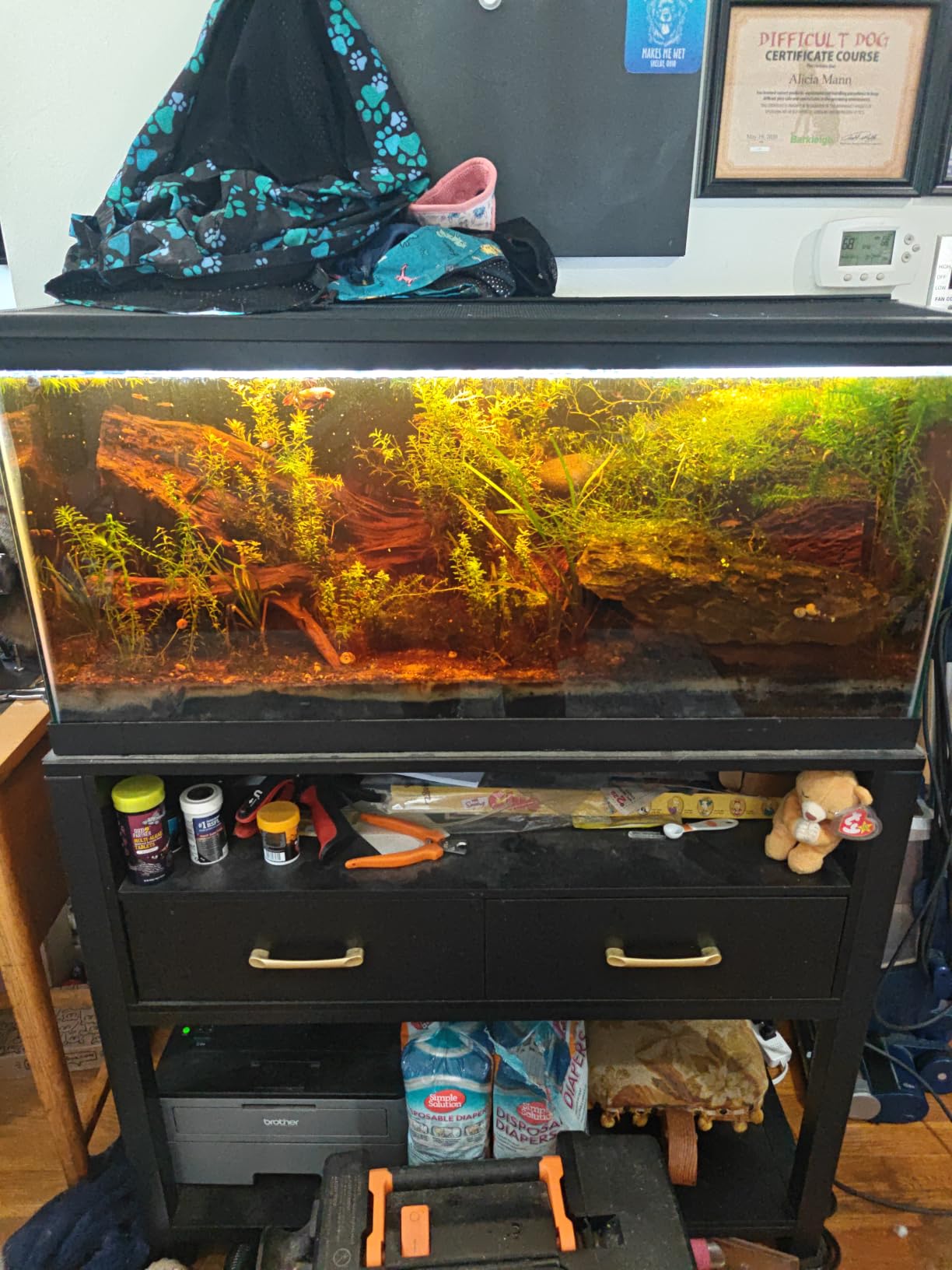 SEAOURA Full Spectrum Aquarium Light with 24/7 Timer for 12-18in Fish Tank | high PAR LEDs for plant growth, 3 timers + memory, 20 dimming, 15min fade, adjustable brackets, slim aluminum customer photo 2