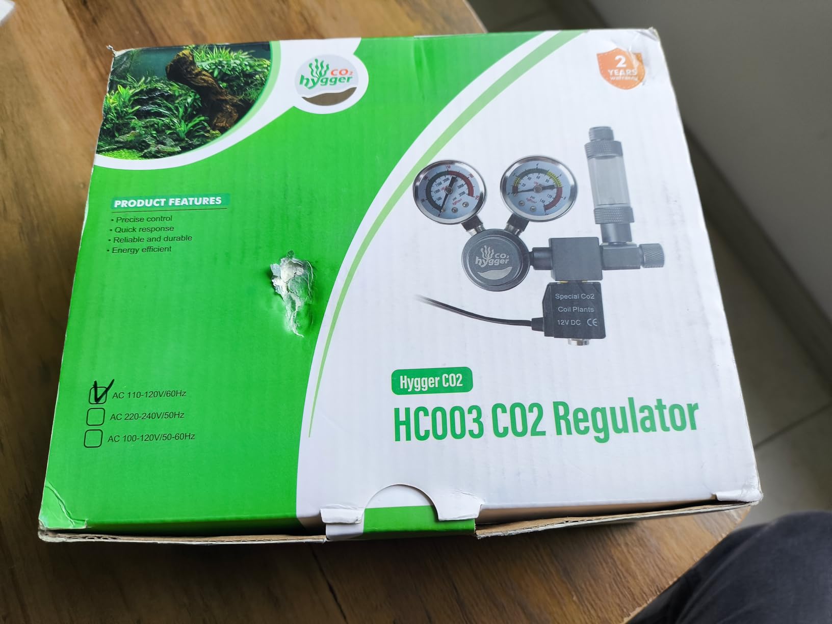 Aquarium Co2 Regulator, Dual Gauge Accurate Display, with 12V DC Solenoid Valve, Bubble Counter and Check Valve,for Establishing CO2 System in Aquatic Plant Tank customer photo 2