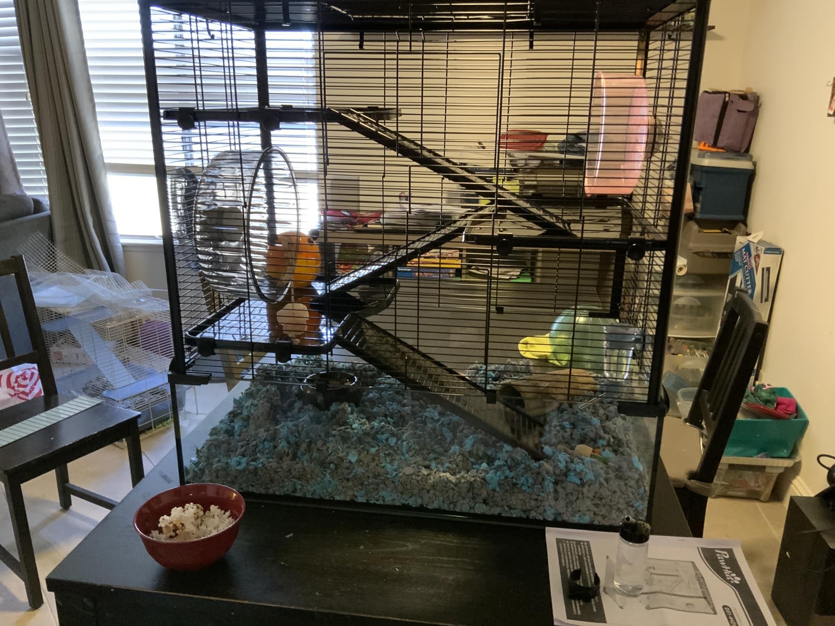 PawHut Large Hamster Cage with 9