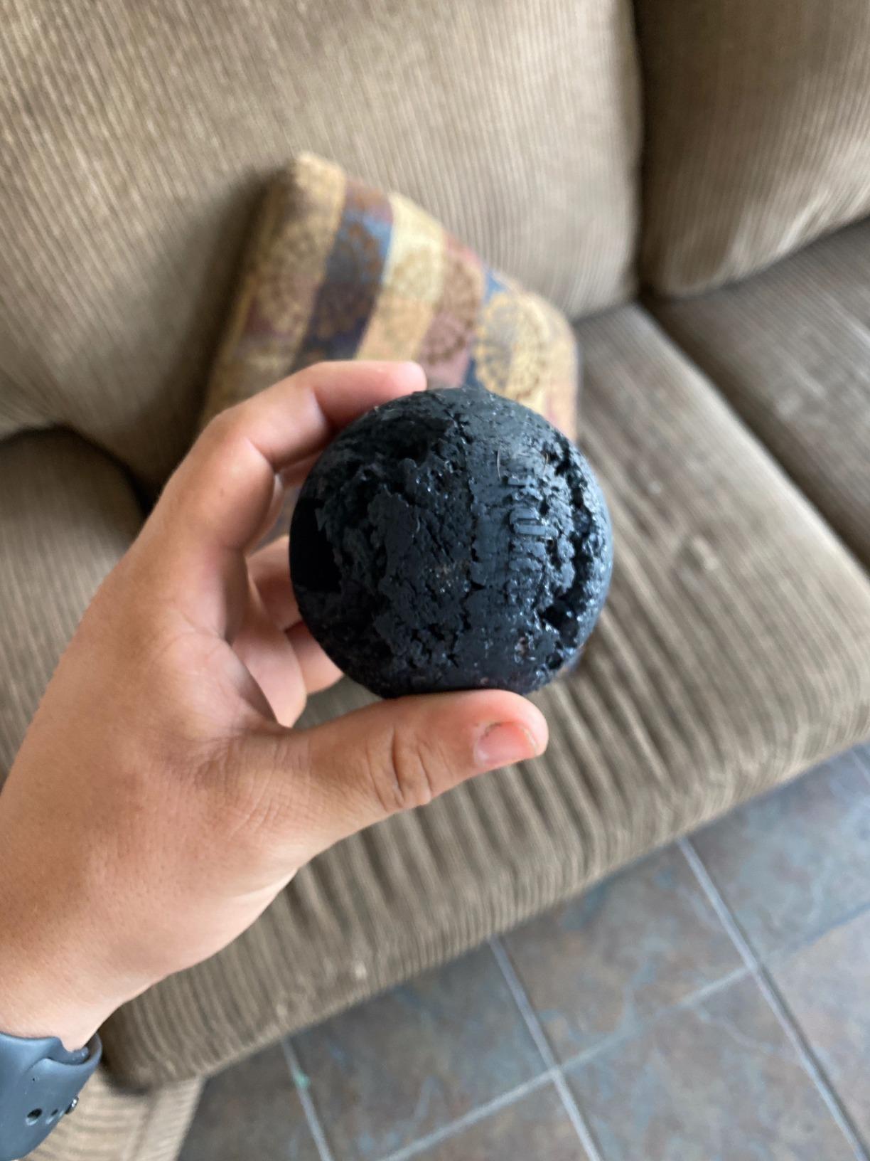 KONG Extreme Ball with Hole, Fetch Toy, Black, for Large/X-Large Dogs customer photo 2