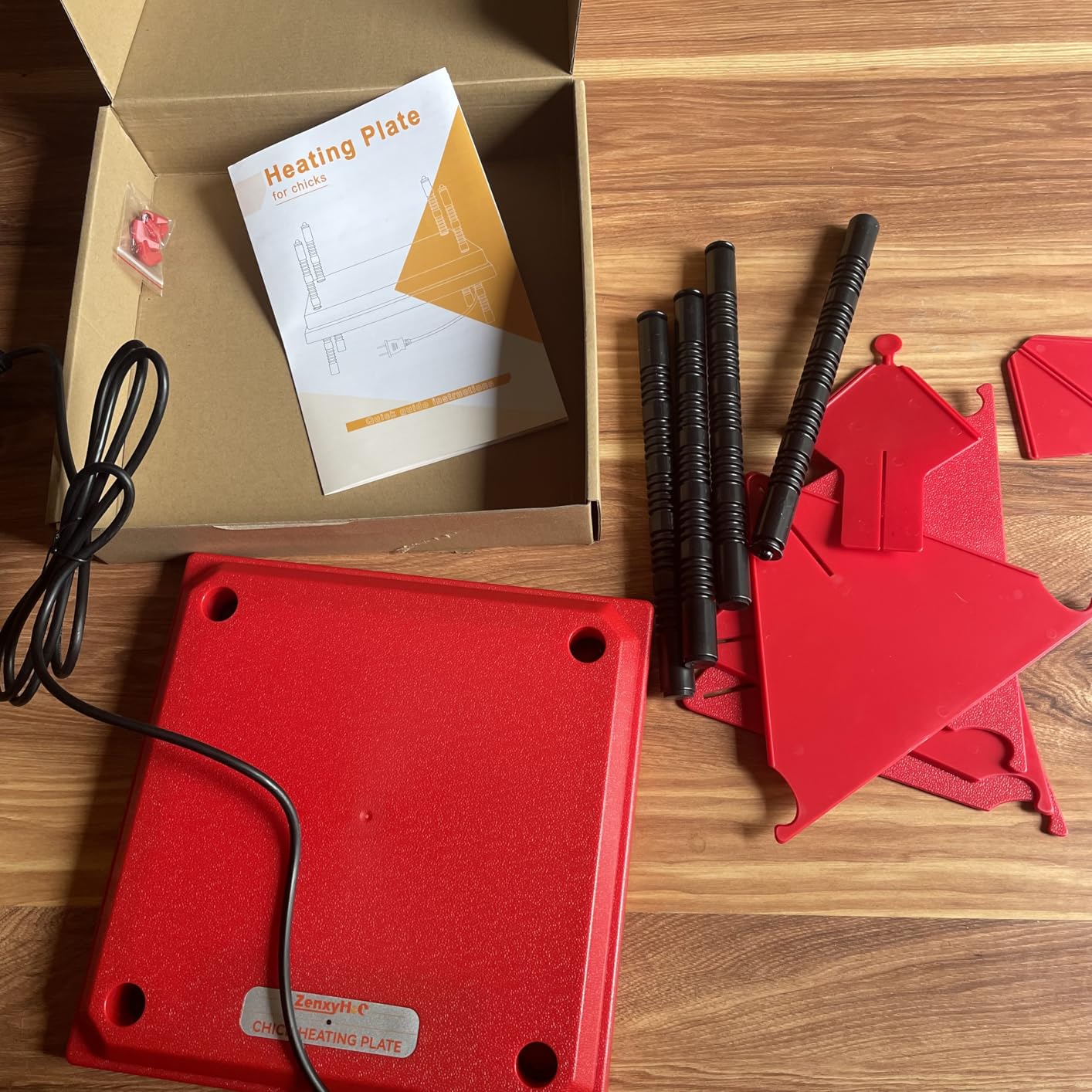 Chick Brooder Heater with Anti-Roost Cone & Constant Temp Red 10