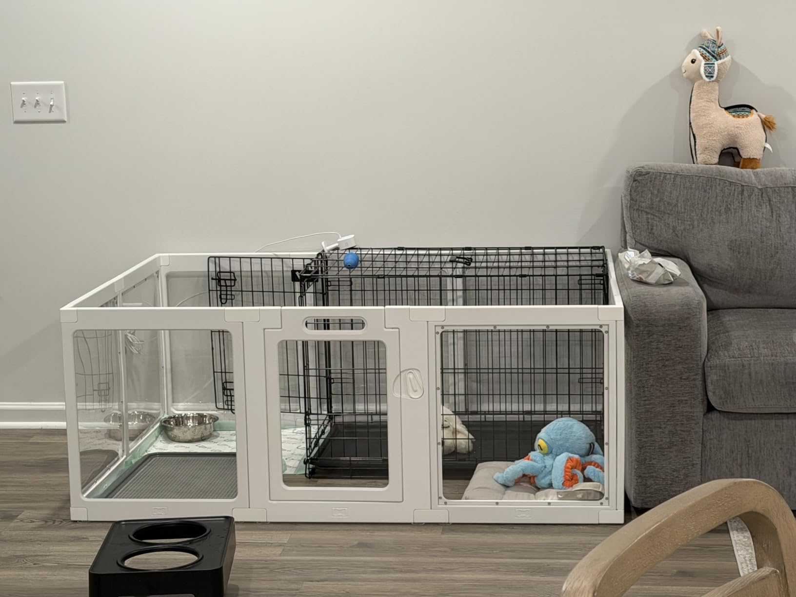 Clear Acrylic Dog Playpen Indoor Pet Pen, 24