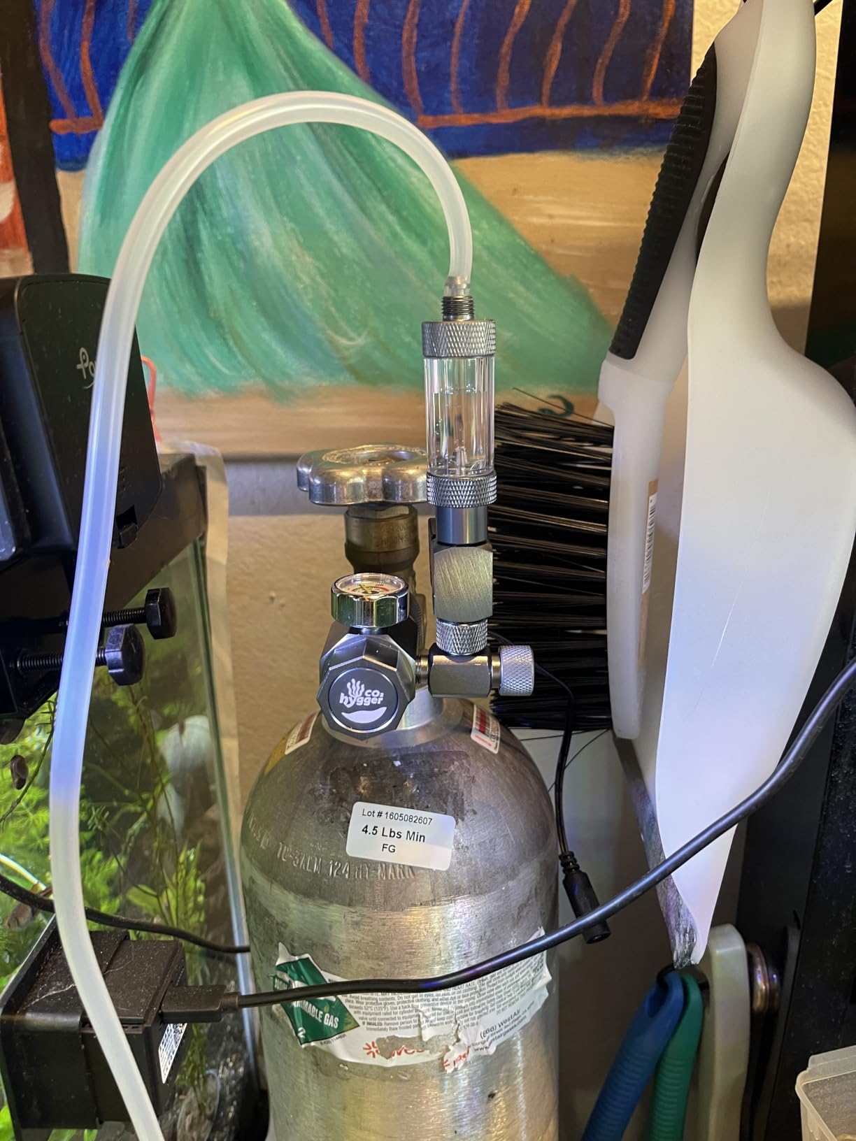 Aquarium Co2 Regulator, Mini CO2 System with Upgraded DC Solenoid and Bubble Counter Check Valve, Detachable Design, for Building CO2 System in Aquatic Plant Tank customer photo 2