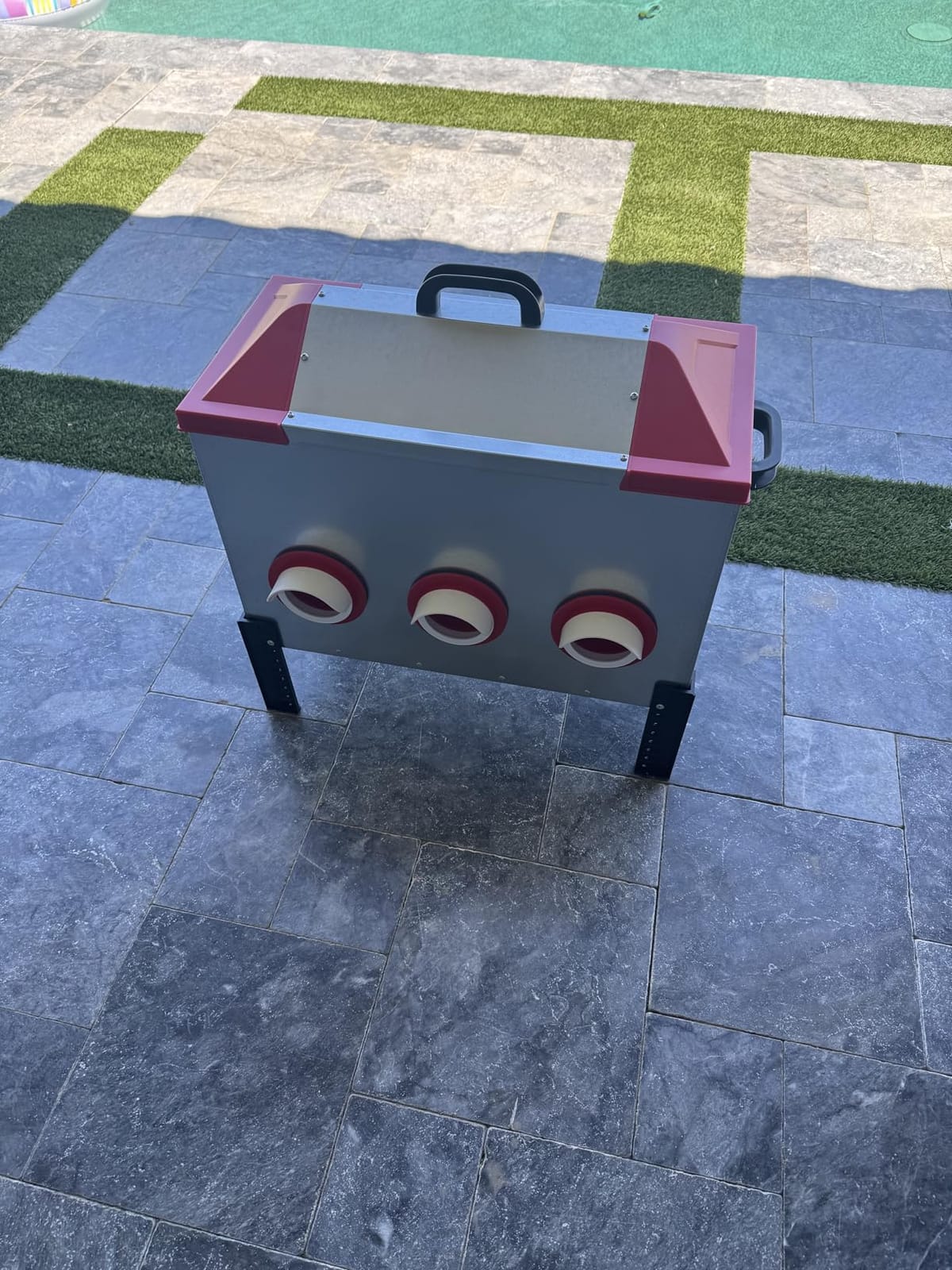 RentACoop 65 lb Large Capacity Chicken Feeder with 6 Ports, Adjustable Legs customer photo 1