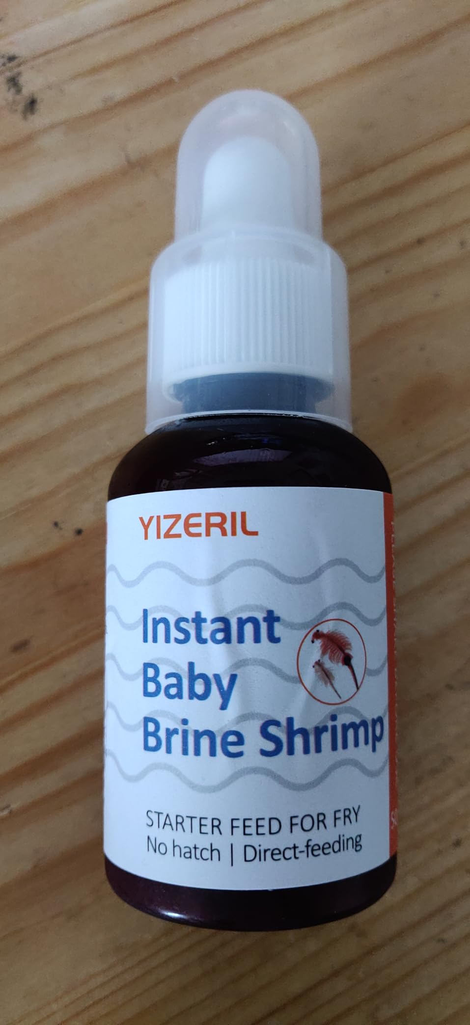Instant Baby Brine Shrimp Fish Food - No Hatch High Protein Fry Food for Betta Guppy Discus Tropical Fish Saltwater & Freshwater Aquarium (50ml) customer photo 2