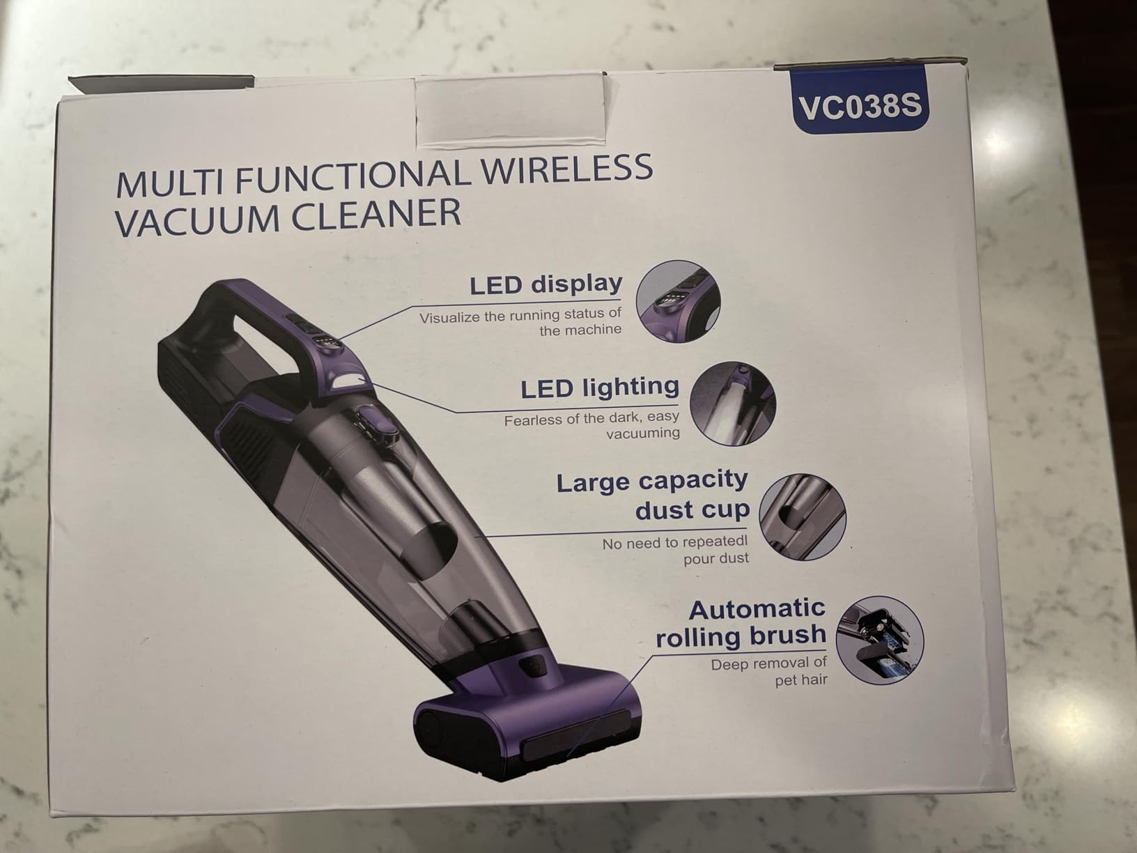 Pet Hair Handheld Vacuum Cordless: 20000PA Rechargeable Car Vacuum Cleaner customer photo 1