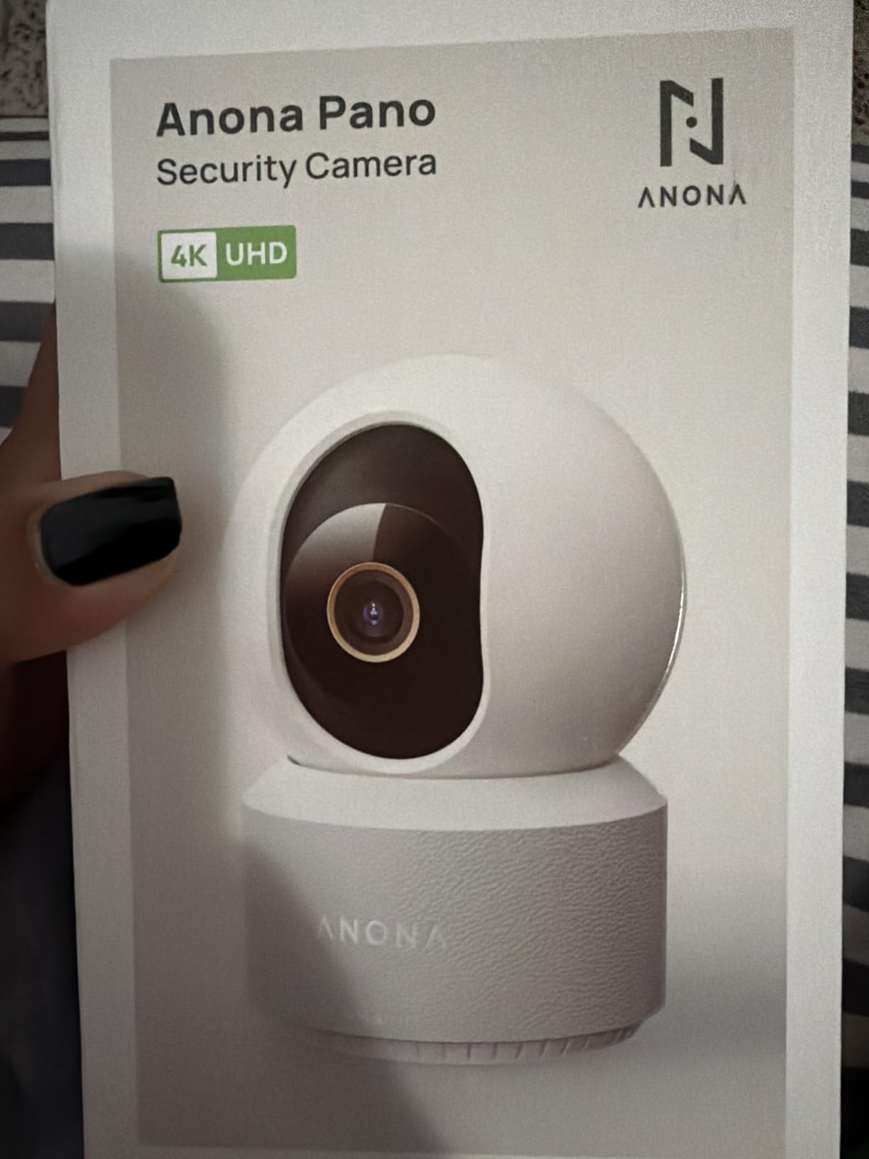 Anona Pano 4K UHD Indoor Camera, Pet/Dog/Baby Security Camera with Phone App, 360° Pan-Tilt, 2.4G/5G Dual-Band Wi-Fi 6, Auto-Tracking, Person/Pet/Baby Crying Detection, Privacy Mode, Two-Way Audio customer photo 2