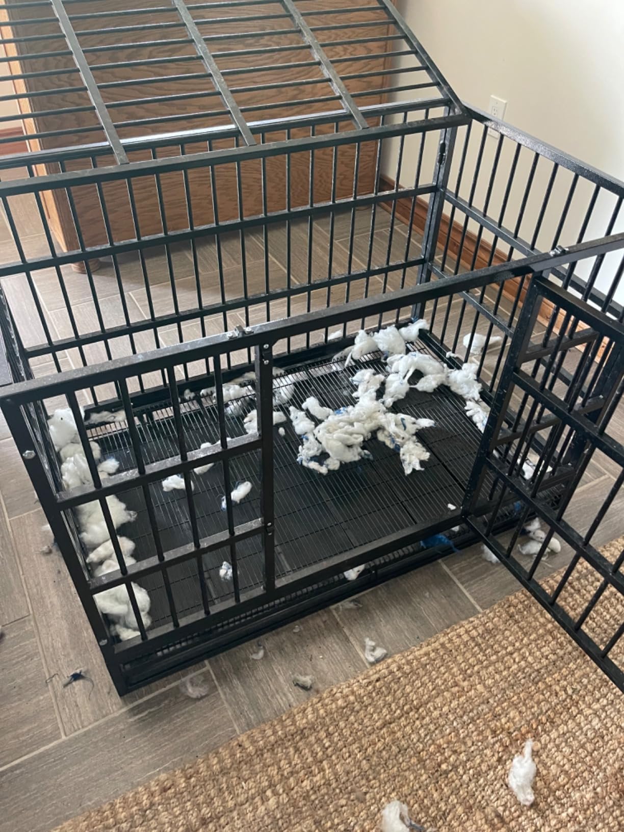 K9 Ballistics Chew Proof Armored Padded Dog Crate Bed, L, Obsidian Black customer photo 1