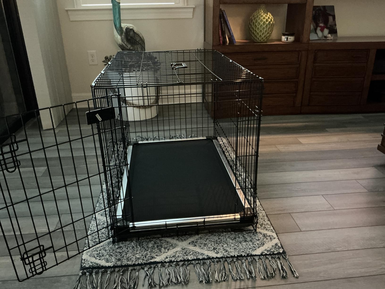 K9 Ballistics Chew Proof Armored Padded Dog Crate Bed, L, Obsidian Black customer photo 2