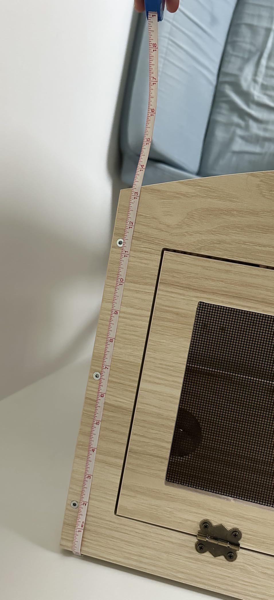 Prolee Hamster Cage with Curved Design, Chew Proof Wooden Hamsters Enclosure with Leg Stand and Openable Top for Gerbils, Hamster Habitat customer photo 2