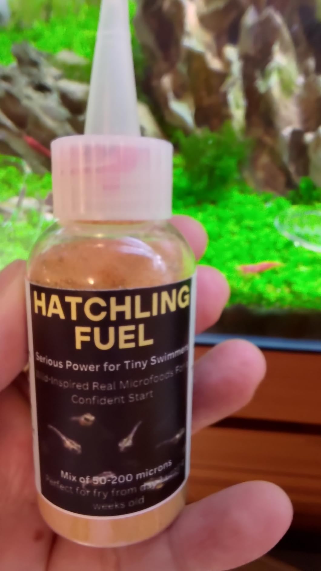 Hatchling Fuel - Baby Fish Food - Fry Food - Mimics a Natural Diet with Freeze Dried Copepods & Krill - Real MicroFoods customer photo 1