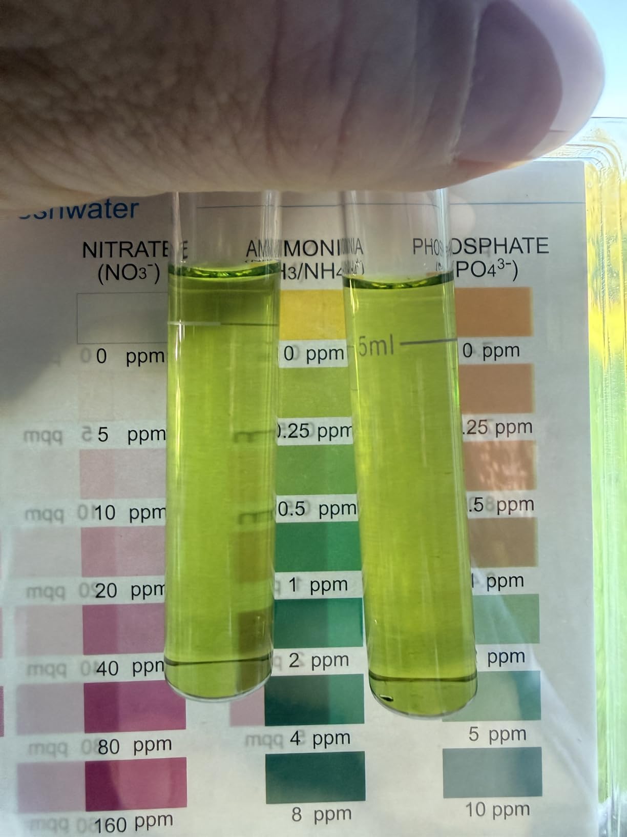 Pawfly 5 in 1 Aquarium Water Master Test Kit, Fish Tank Water Testing Kit | Aquarium Water Test Kit for pH Nitrite Nitrate Ammonia & Phosphate, Aquarium Test Kit for Freshwater & Saltwater Fish Tanks customer photo 1