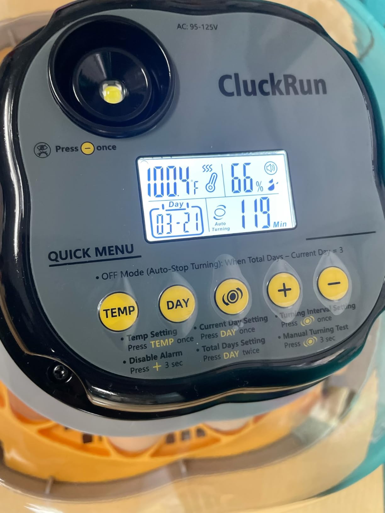 25 Egg Incubators for Hatching Eggs, Auto Turning, Temp & Humidity Control | Auto Water Refill, Auto Egg Turning, Turning Timer, Incubation Timer, Built-in Egg Candler & Protective Wall Design customer photo 2