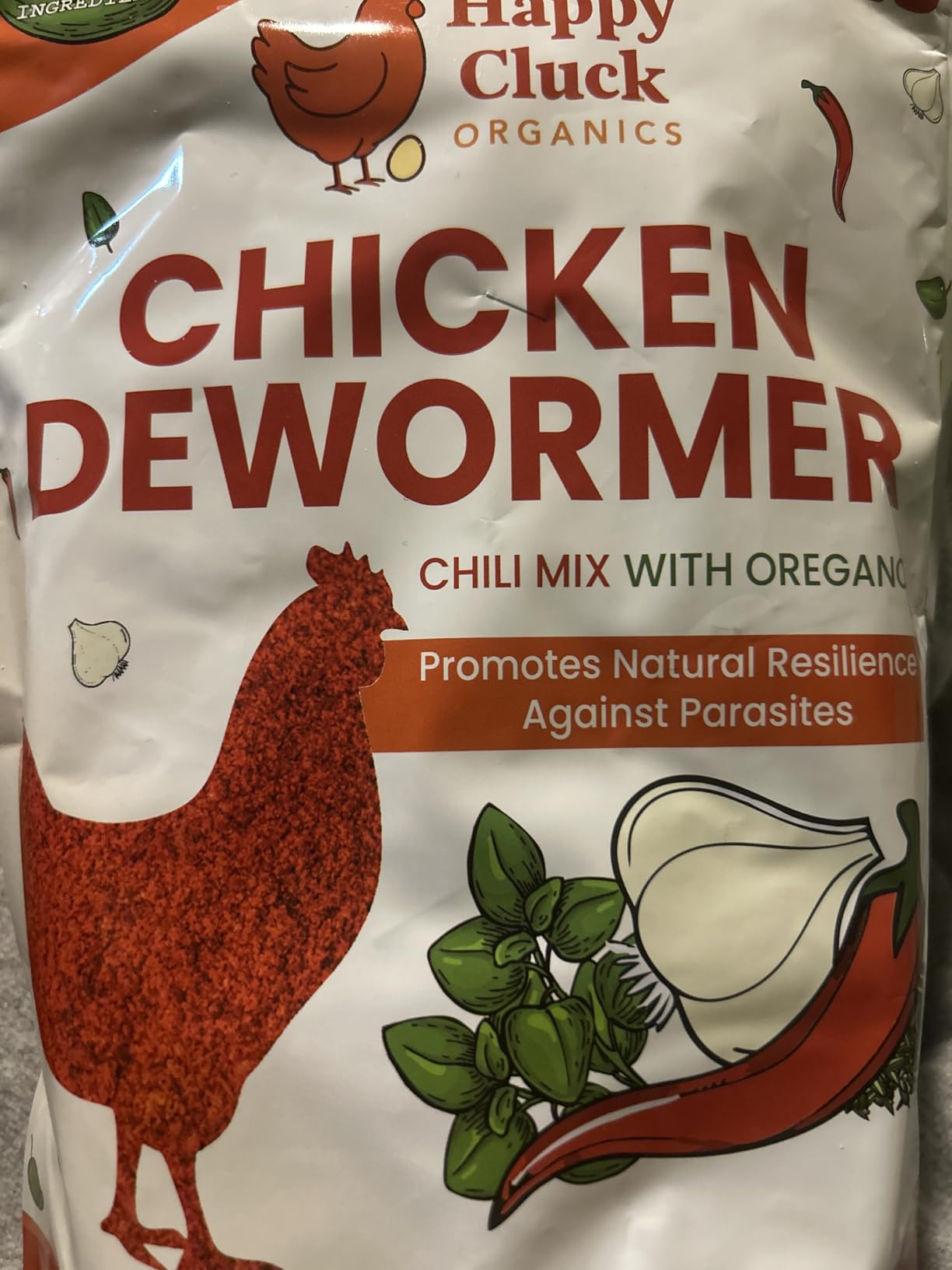 Natural Chicken Dewormer Chili Mix Powder (1 lb) | Herbal Poultry Wormer & Parasite Support for Laying Hens | Egg-Safe Chicken Dewormer for Backyard Flocks | 1 lb Bag customer photo 2