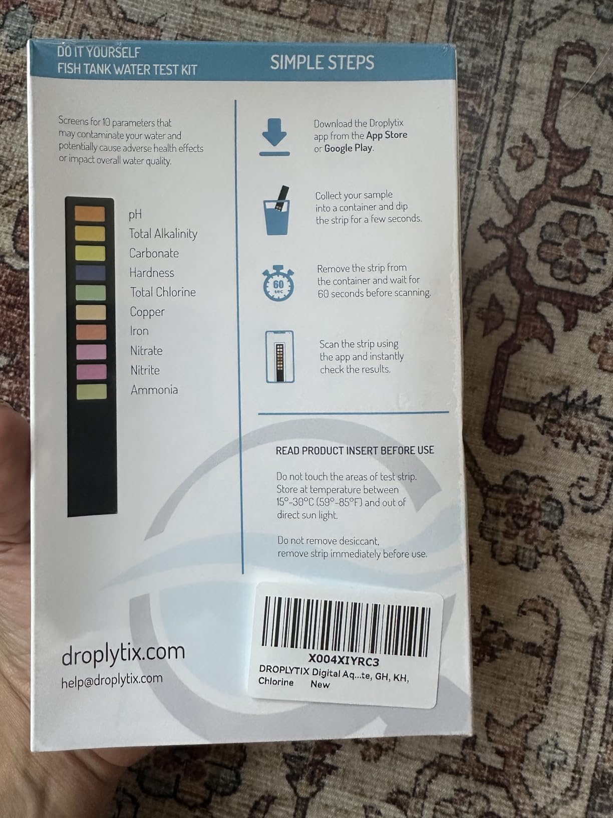 Digital Aquarium Water Test Kit, App-Enabled 10-in-1 Fish Tank Test Kit for Freshwater & Saltwater, Aquarium Test Strips for Fish Tanks, Reef, pH, Ammonia, Nitrate, Nitrite, GH, KH, Chlorine customer photo 2