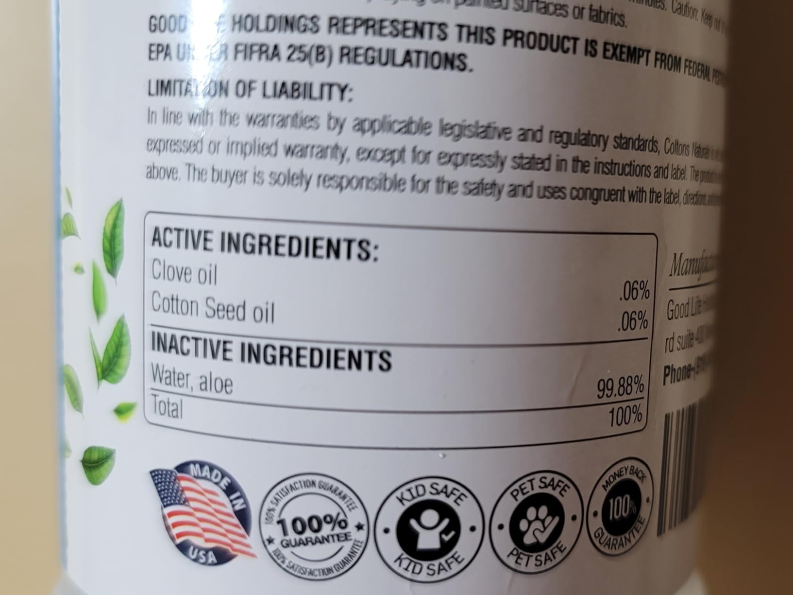 Colton's Naturals Poultry Spray 16 oz - for Chickens - Helps with Mites, Lice, Fleas & Scaly Leg - Safe for Coops, Birds & Backyard Poultry customer photo 1