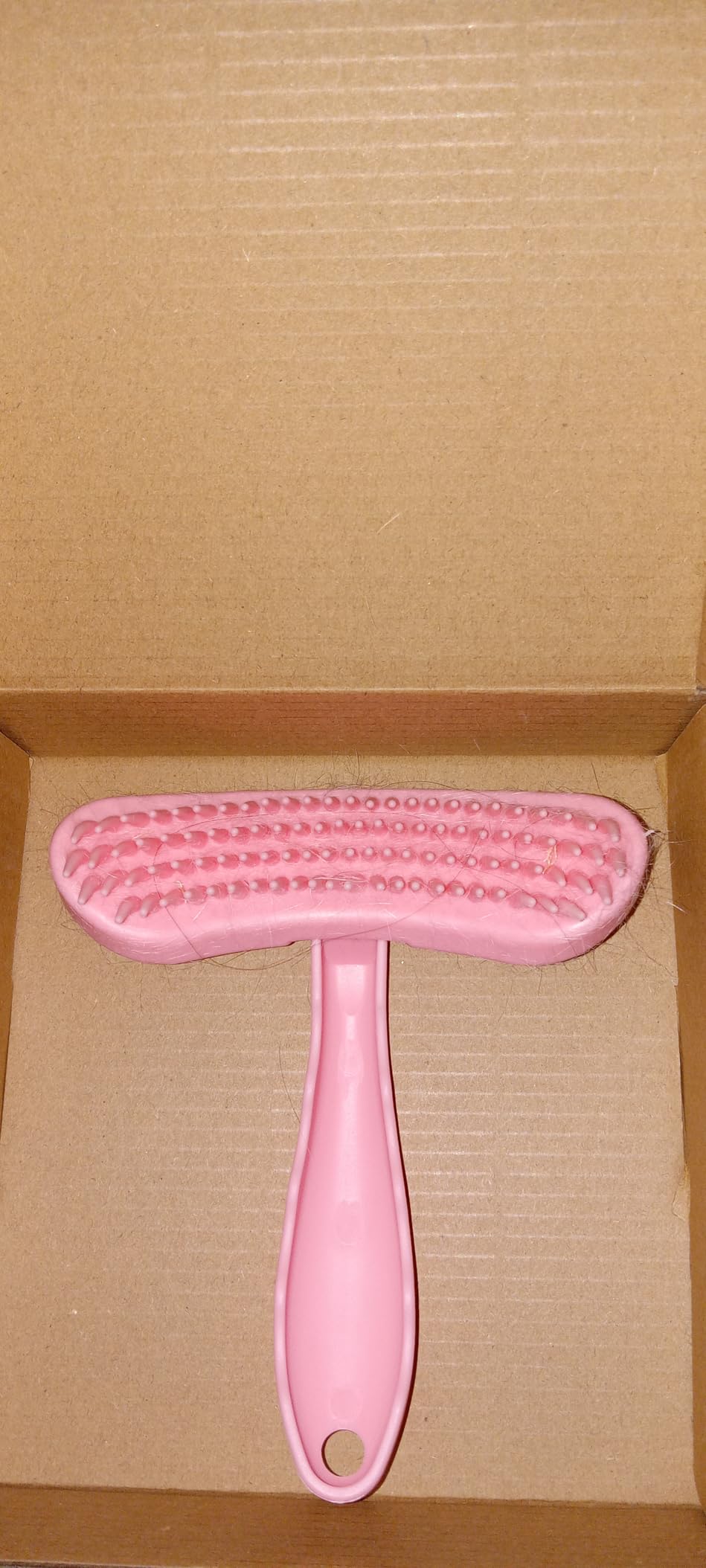 MCTOURY Rabbit Brush for Shedding Grooming: Effective at Removing 99% Loose Hair - Gentle Massage Appears Relaxed Comfortable & Soft Bristles - Safe for Sensitive Bunnies Cats Small Pets customer photo 2