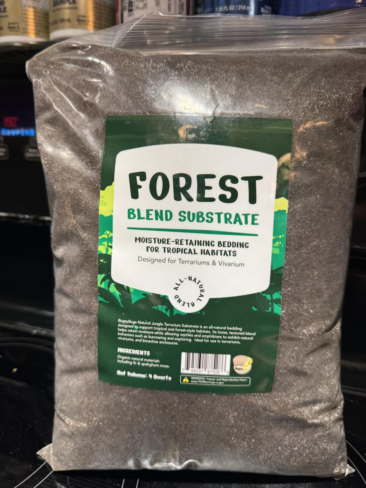 Natural Forest Blend Bioactive Substrate Terrarium Bedding 4 Quarts for Frogs, Geckos, Reptiles, Amphibians & Invertebrates customer photo 1