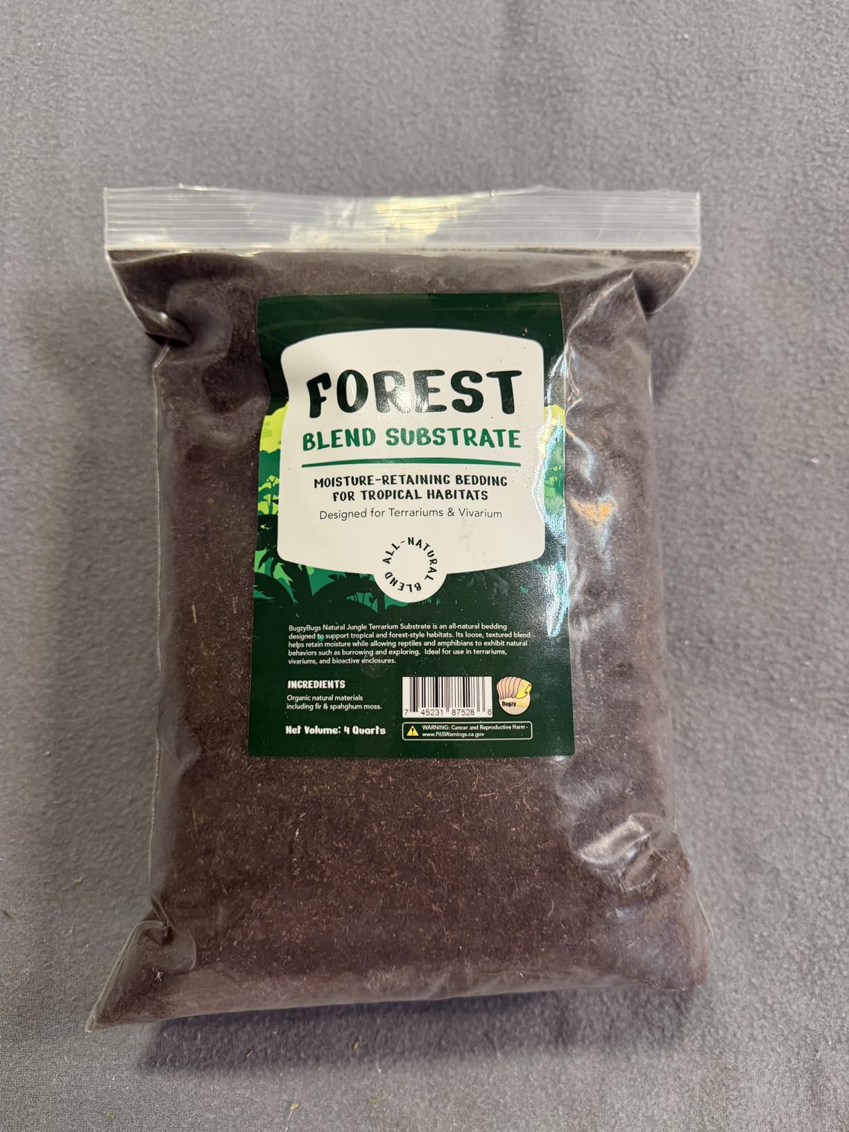 Natural Forest Blend Bioactive Substrate Terrarium Bedding 4 Quarts for Frogs, Geckos, Reptiles, Amphibians & Invertebrates customer photo 2