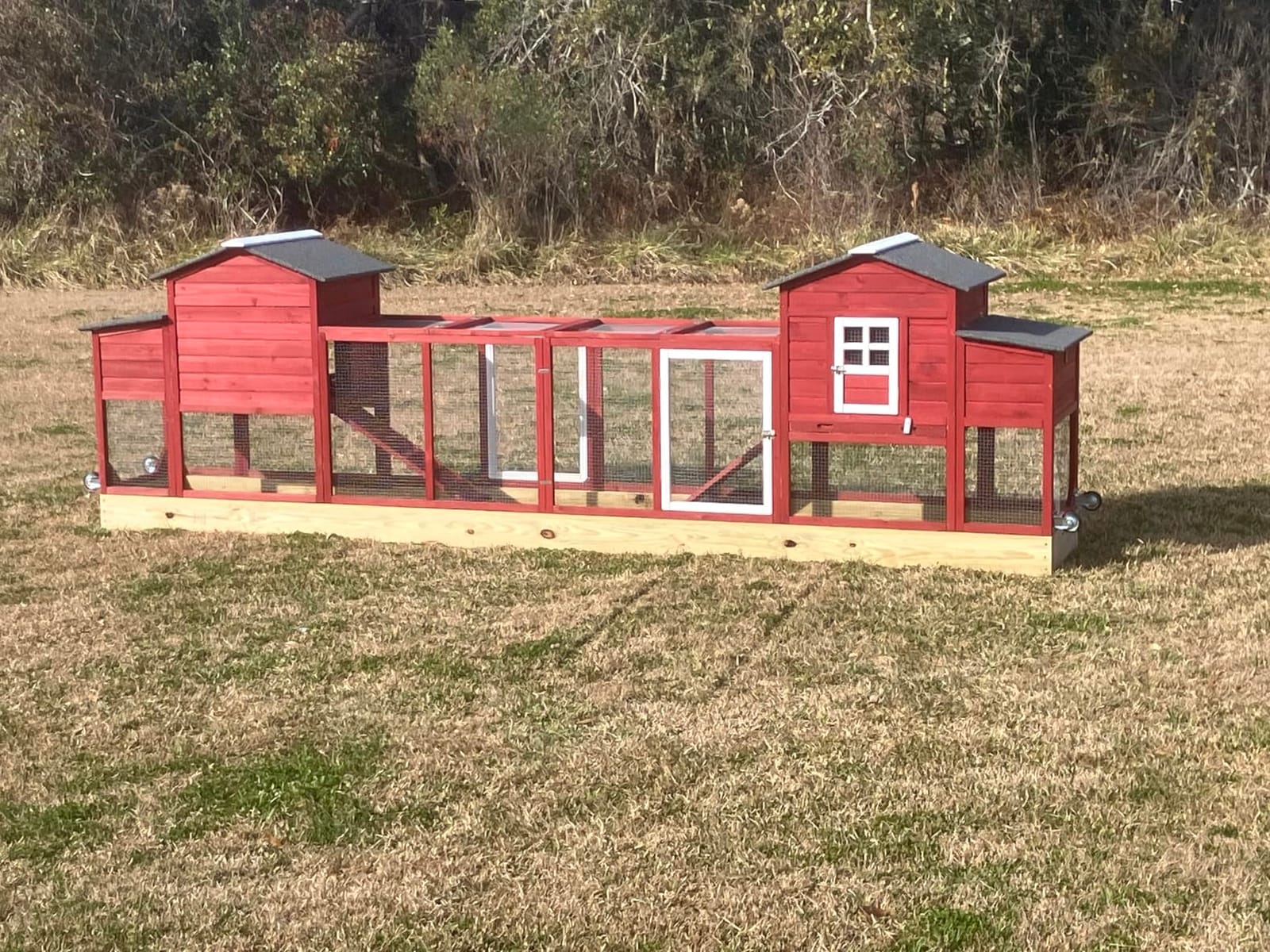 Large Chicken Coop for 4-6 Chickens with 6 Nesting Boxes | Wooden Outdoor Chicken House, Easy Egg Collection, Pull-Out Cleaning Tray, Openable Roof for Better Ventilation, 3 Perches customer photo 2