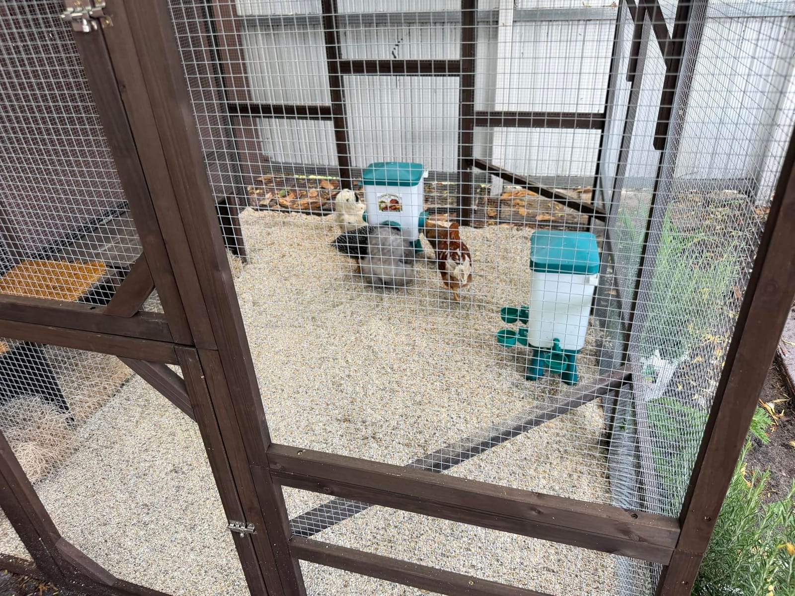 PawHut Large Wooden Chicken Coop for 8-10 Hens, Walk-in Chicken Run with Waterproof Cover, Nesting Boxes and Perches, Outdoor Poultry Cage Rabbit Hutch for Backyard, 83