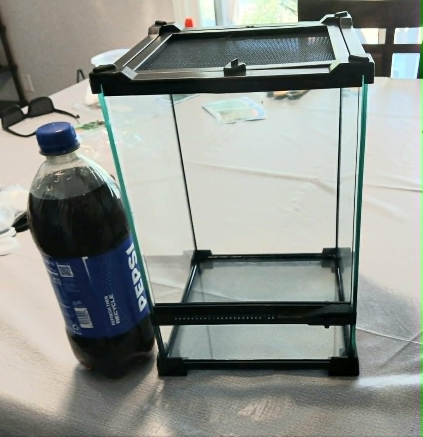 11 Gallon Fully Assembled Glass Reptile Enclosure,12