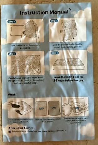 FURTIME Chew Proof Indestructible Dog Bed for Large Dogs, Dog Crate Pad customer photo 2