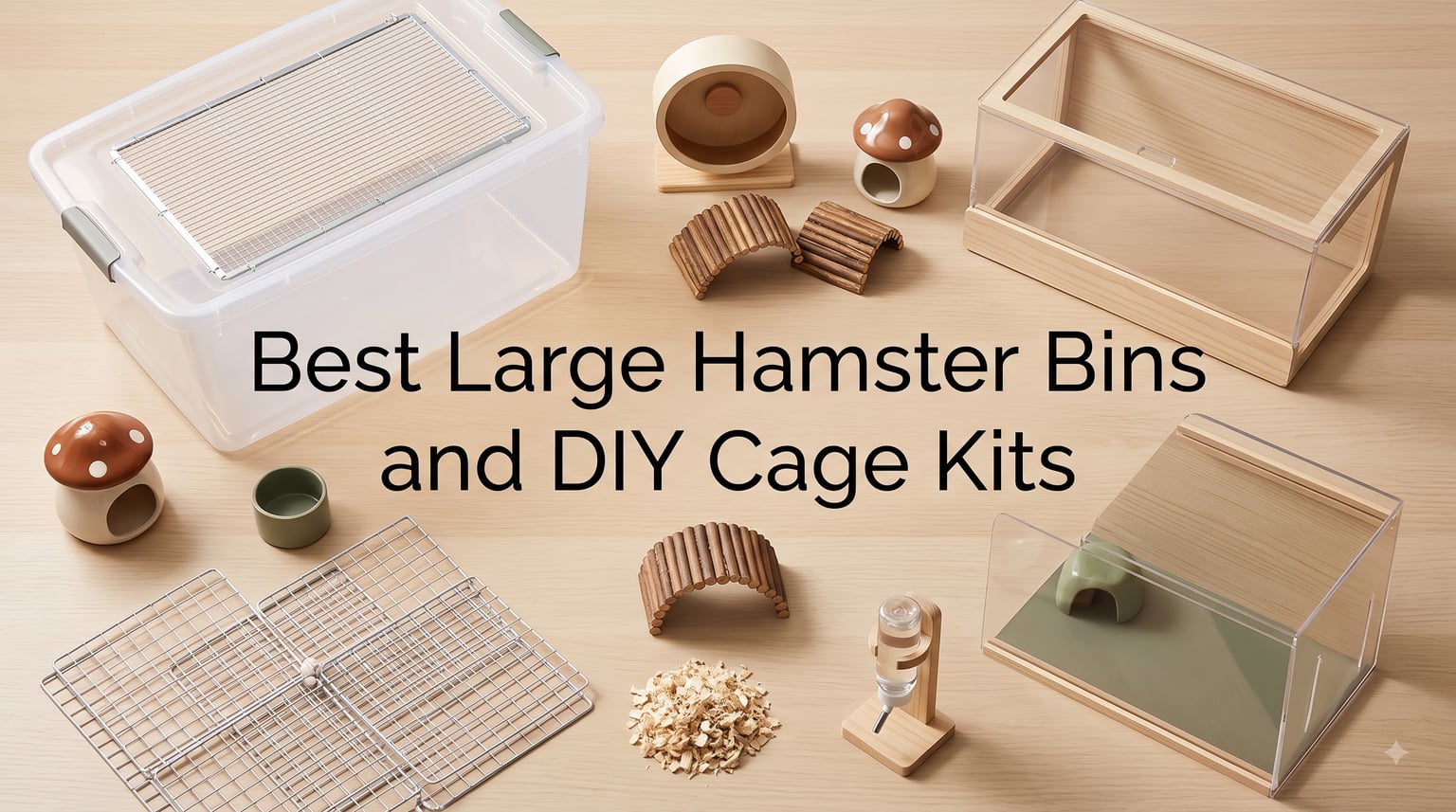 Best Large Hamster Bins and DIY Cage Kits