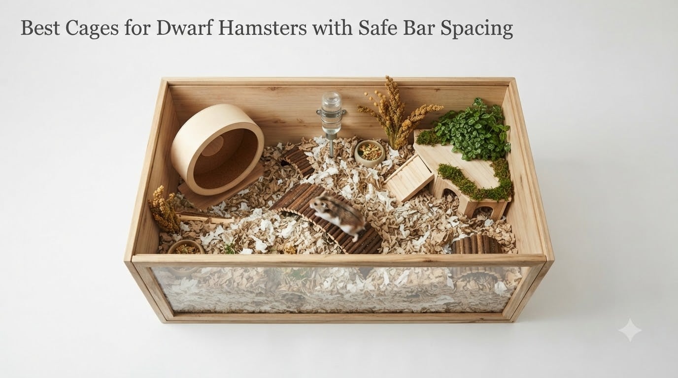 Best Cages for Dwarf Hamsters with Safe Bar Spacing