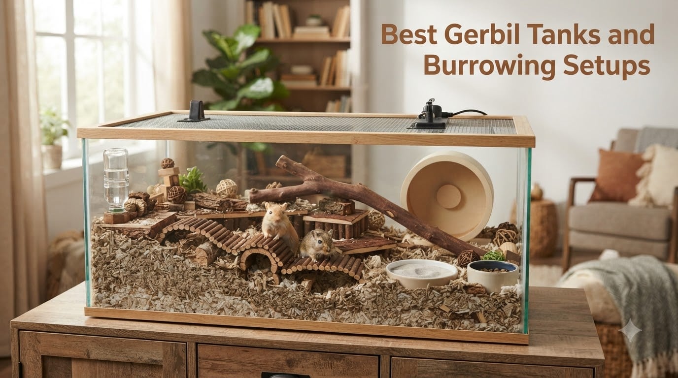 Best Gerbil Tanks and Burrowing Setups