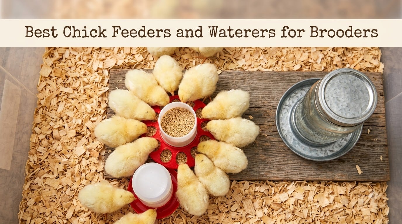 Best Chick Feeders and Waterers for Brooders