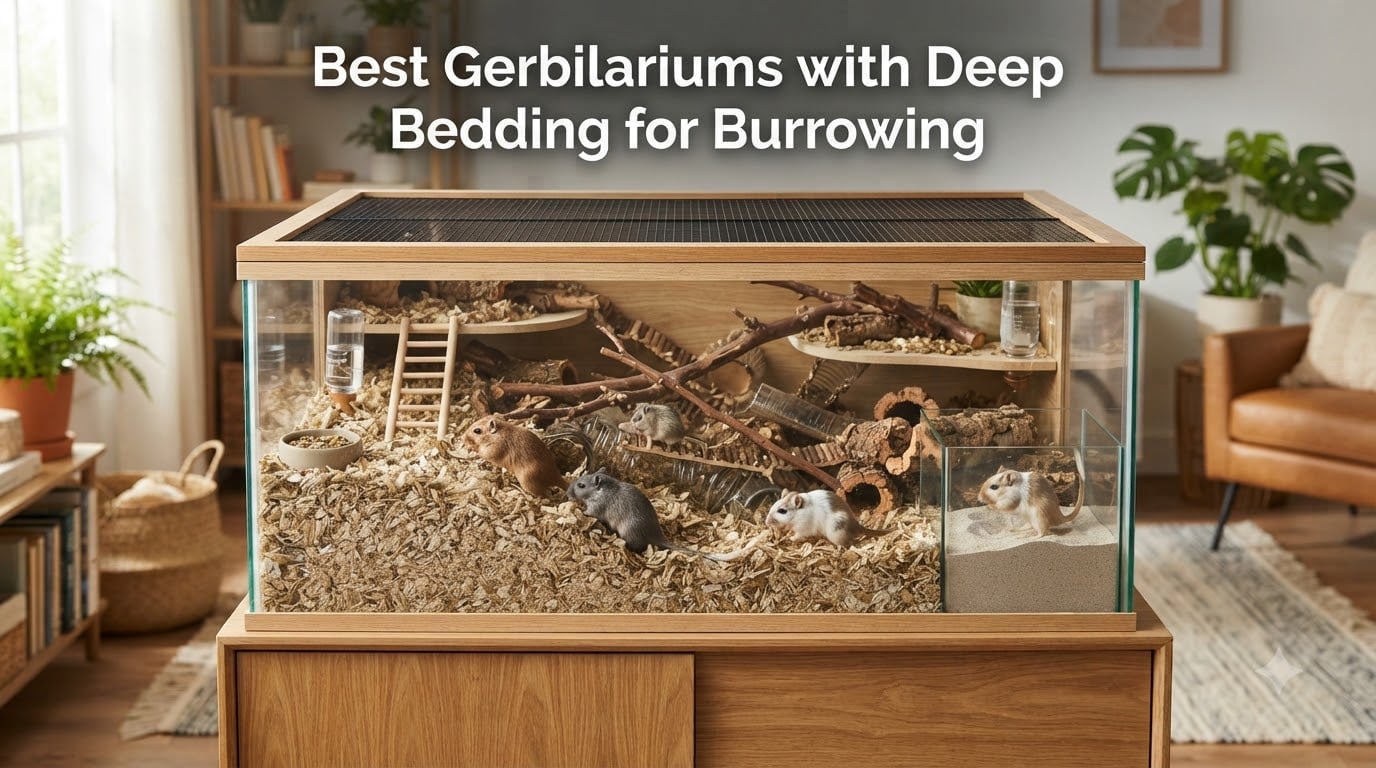 Best Gerbilariums with Deep Bedding for Burrowing