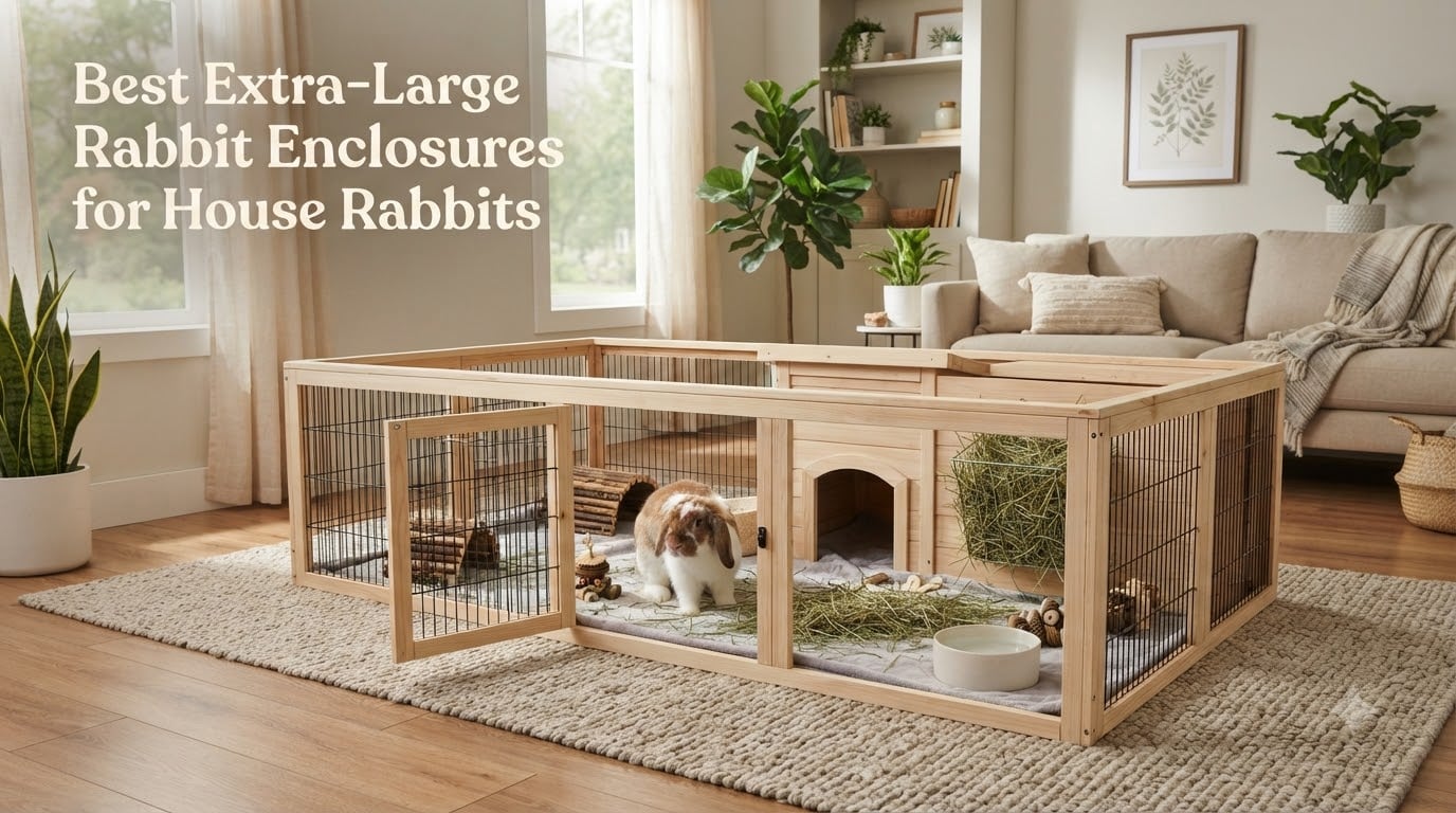 Best Extra-Large Rabbit Enclosures for House Rabbits