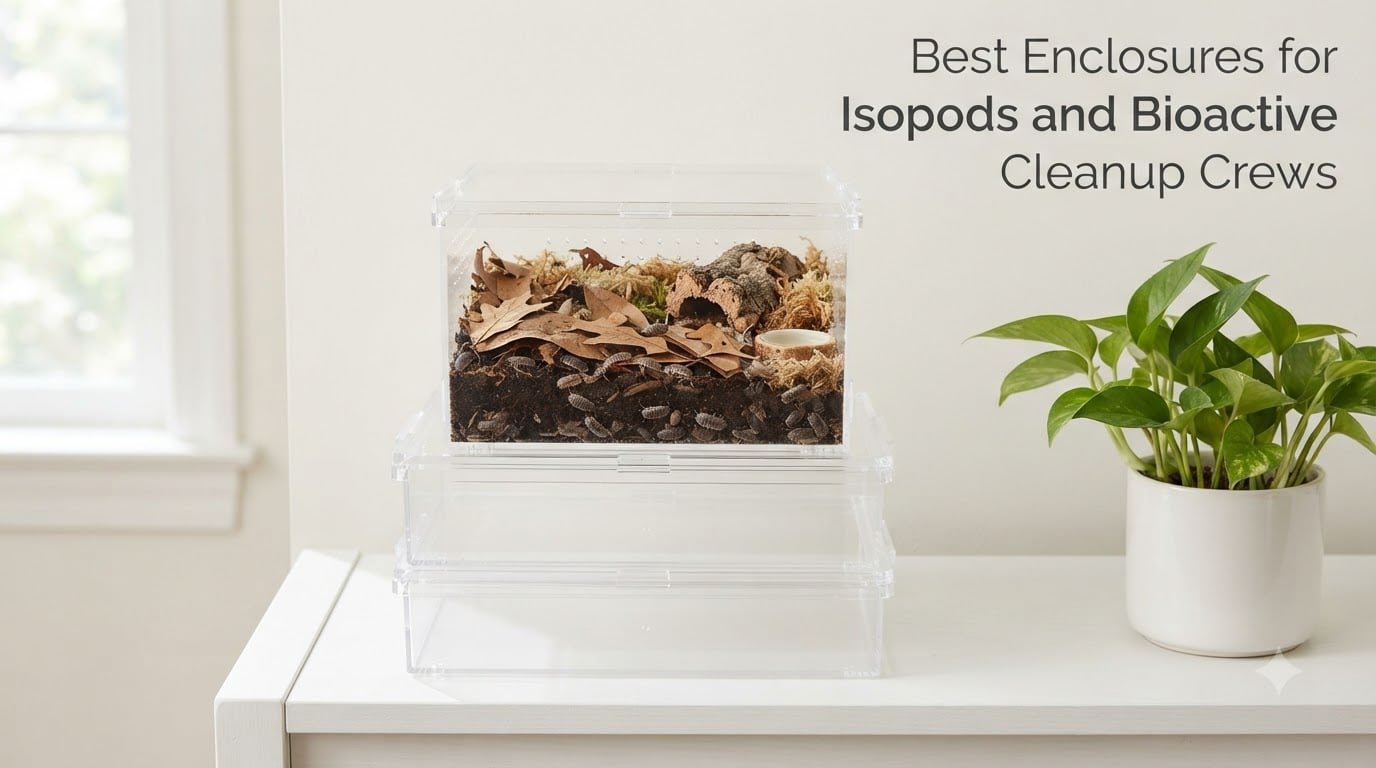 Best Enclosures for Isopods and Bioactive Cleanup Crews