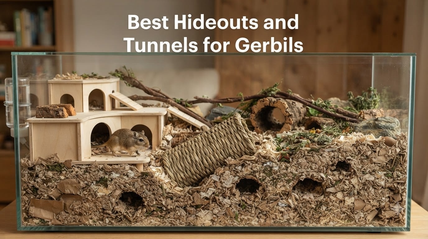 Best Hideouts and Tunnels for Gerbils